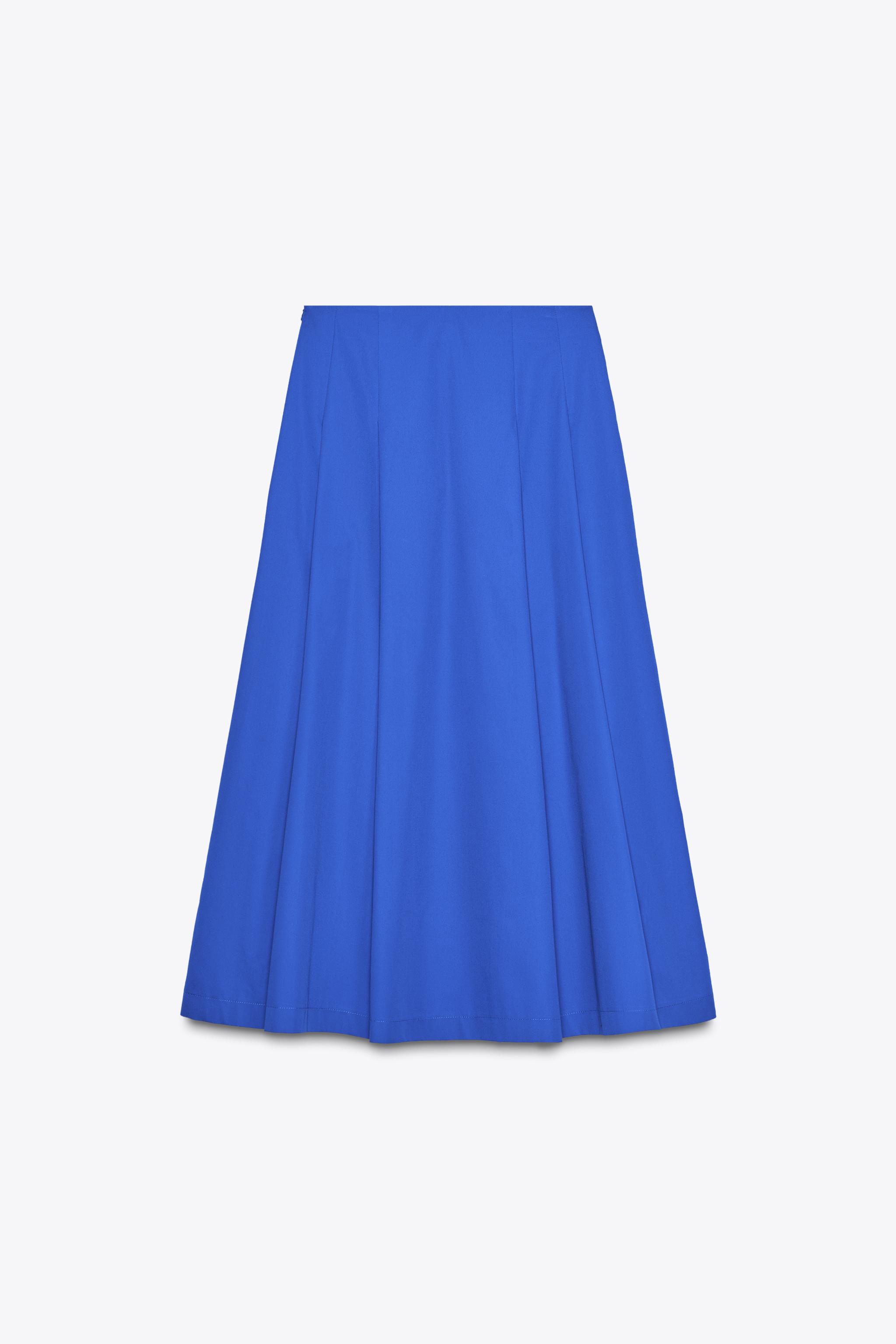 PLEATED MIDI SKIRT