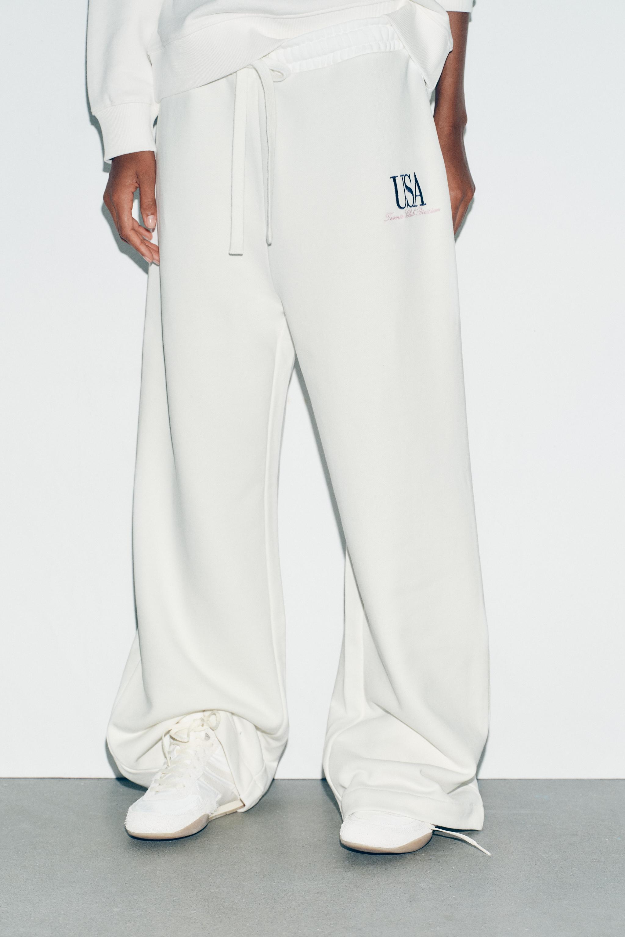 COTTON TEXT PANTS