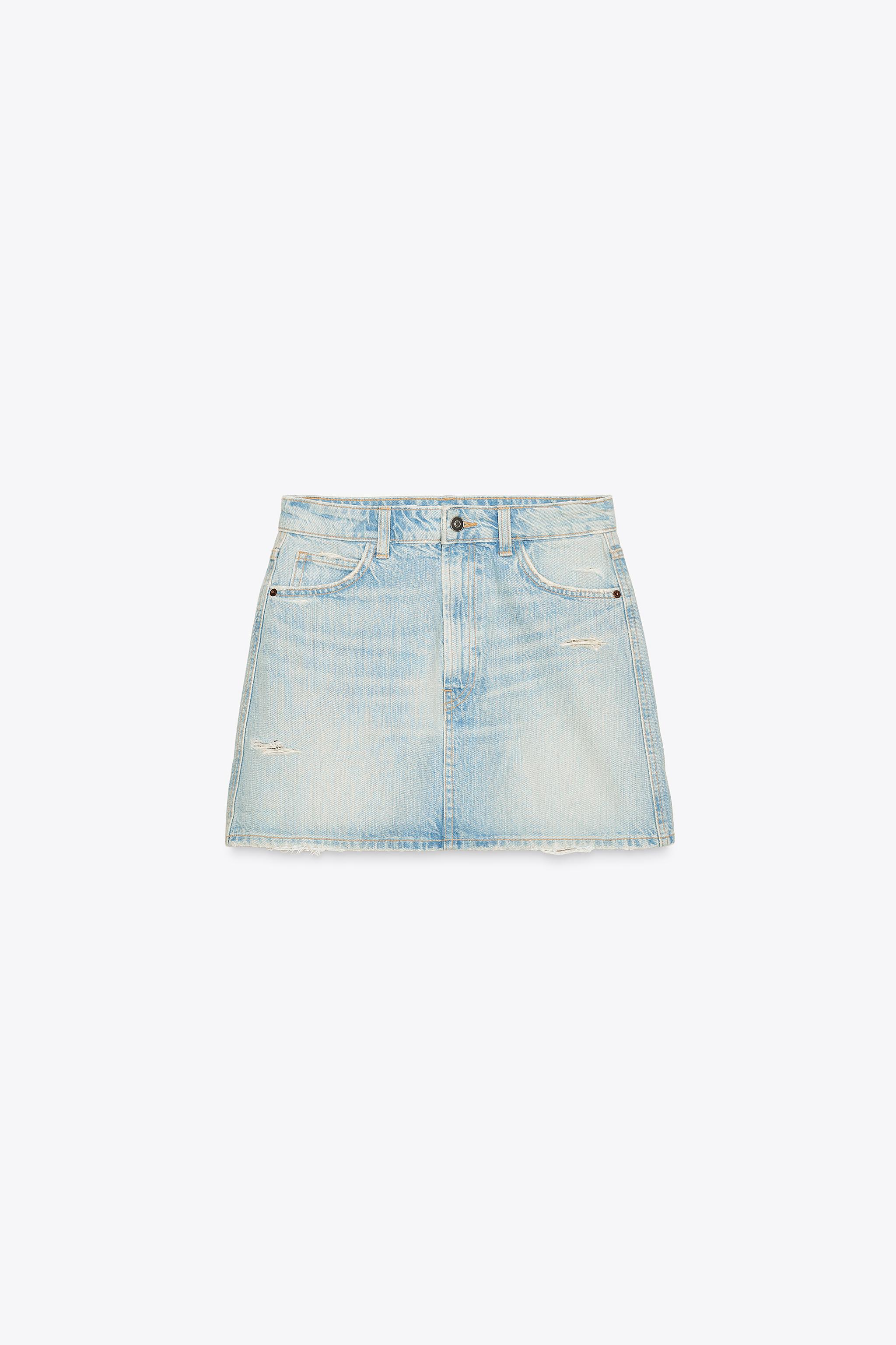 TRF DENIM MINI SKIRT