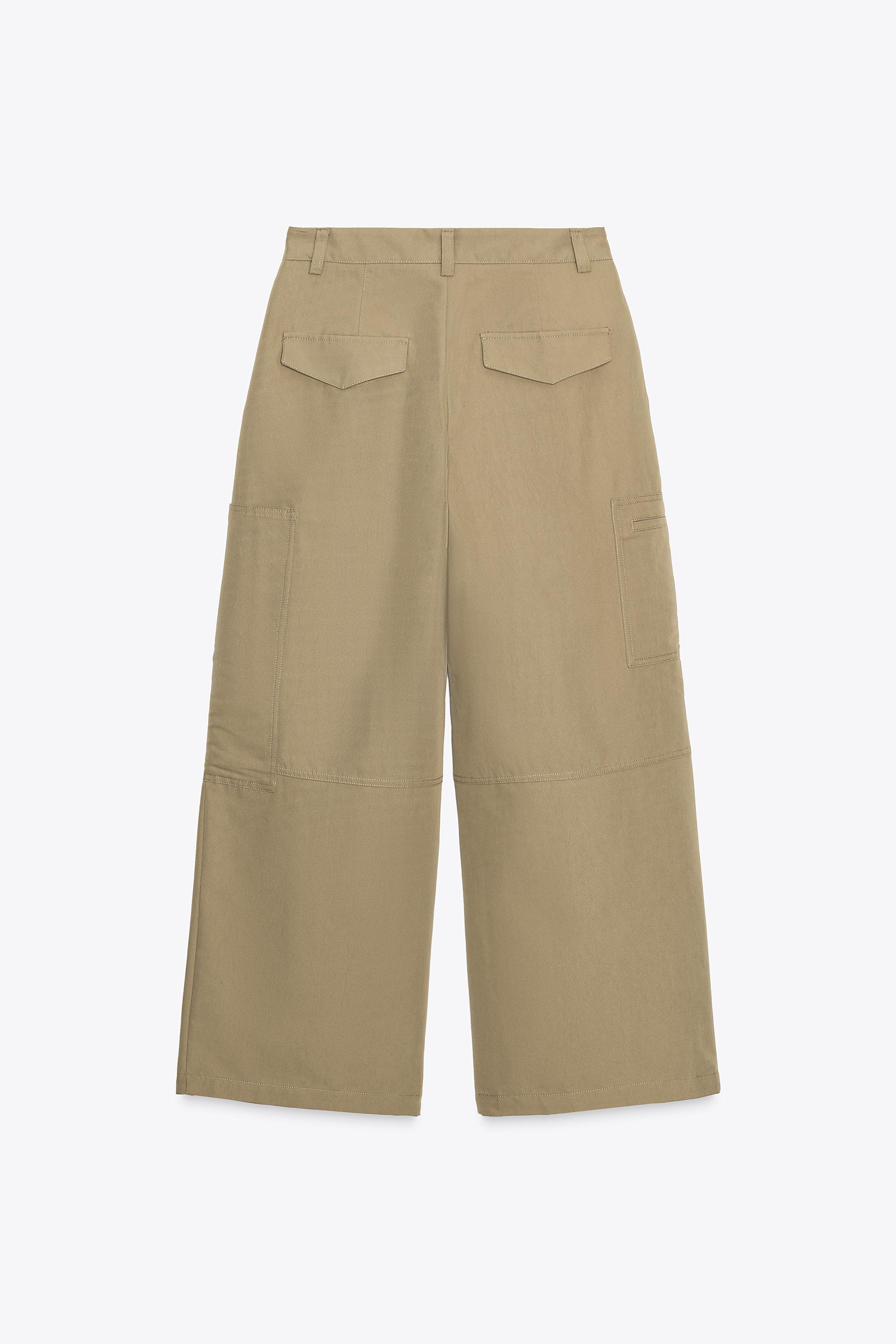 PLEATED CARGO PANTS