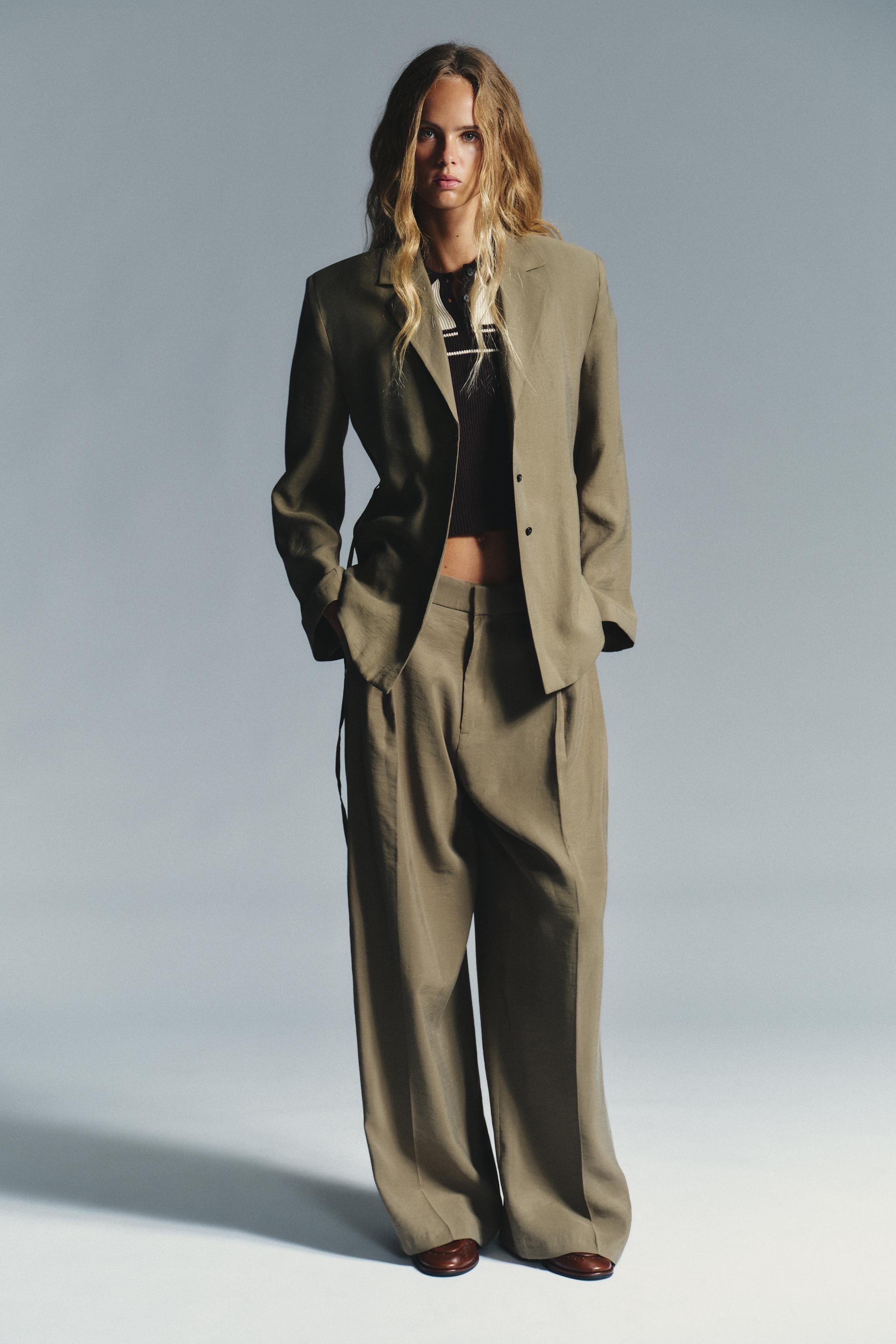 DOUBLE PLEAT FLAP PANTS