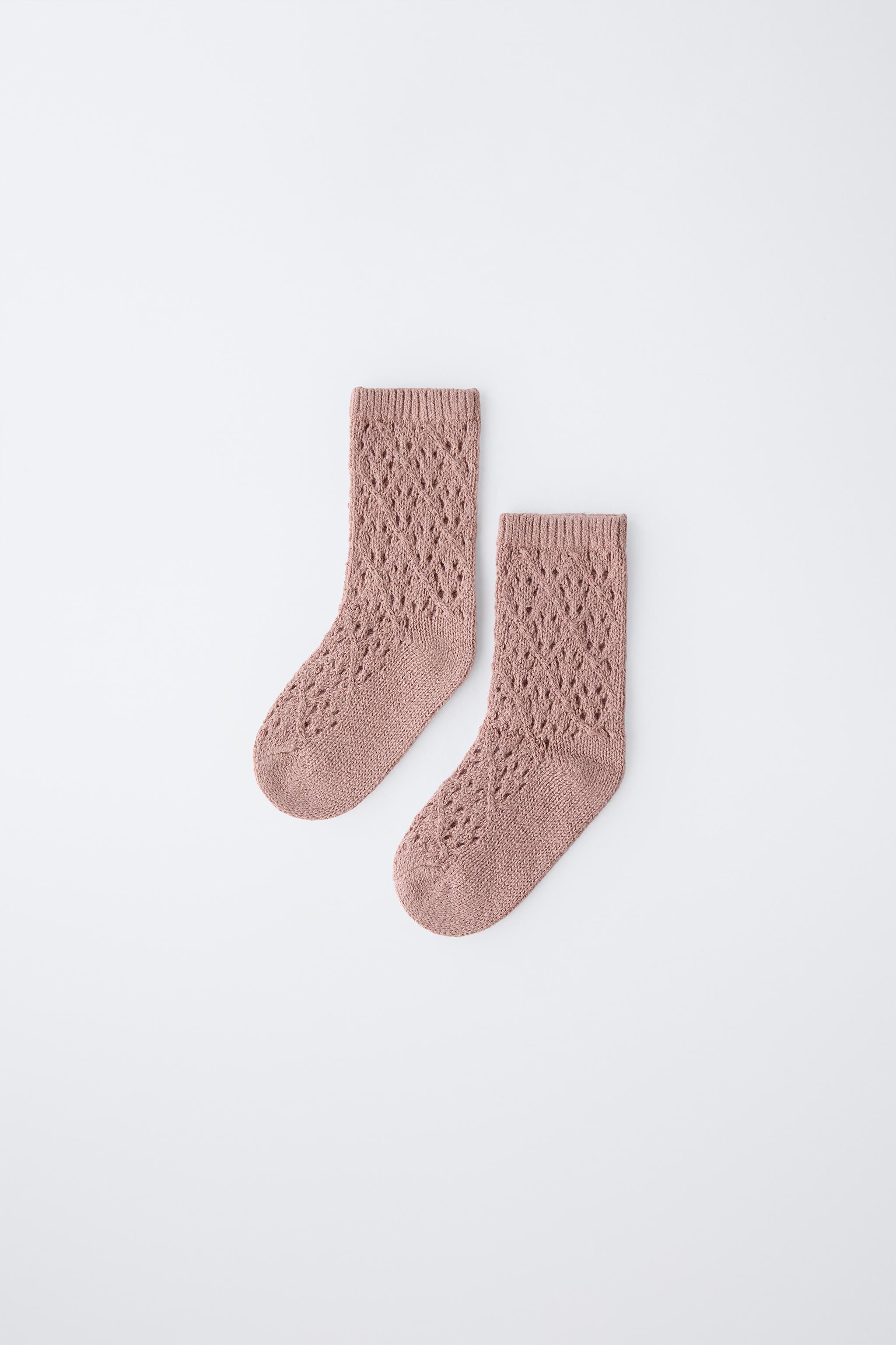 COTTON SILK KNIT SOCKS