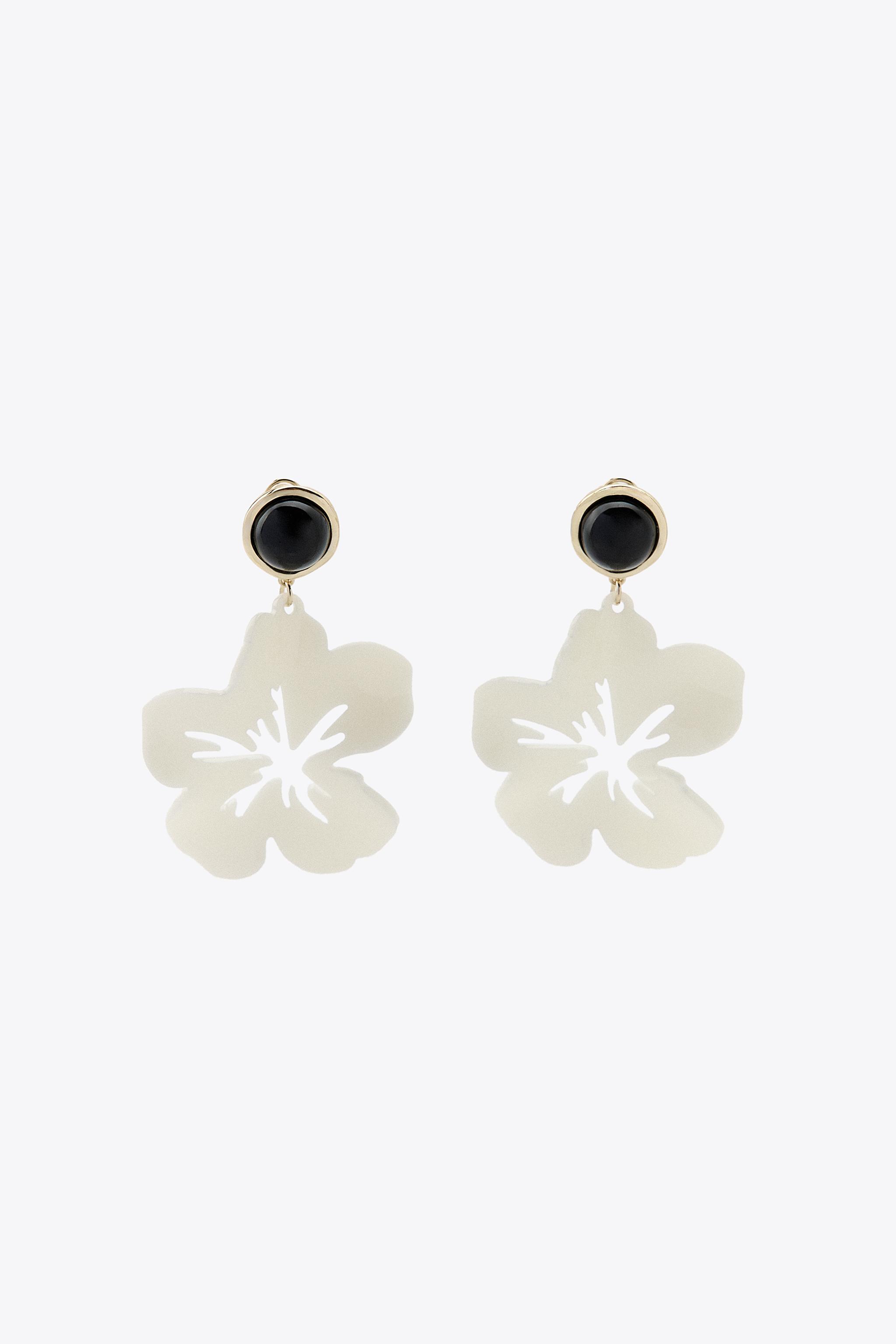 FLOWER BUTTON EARRINGS