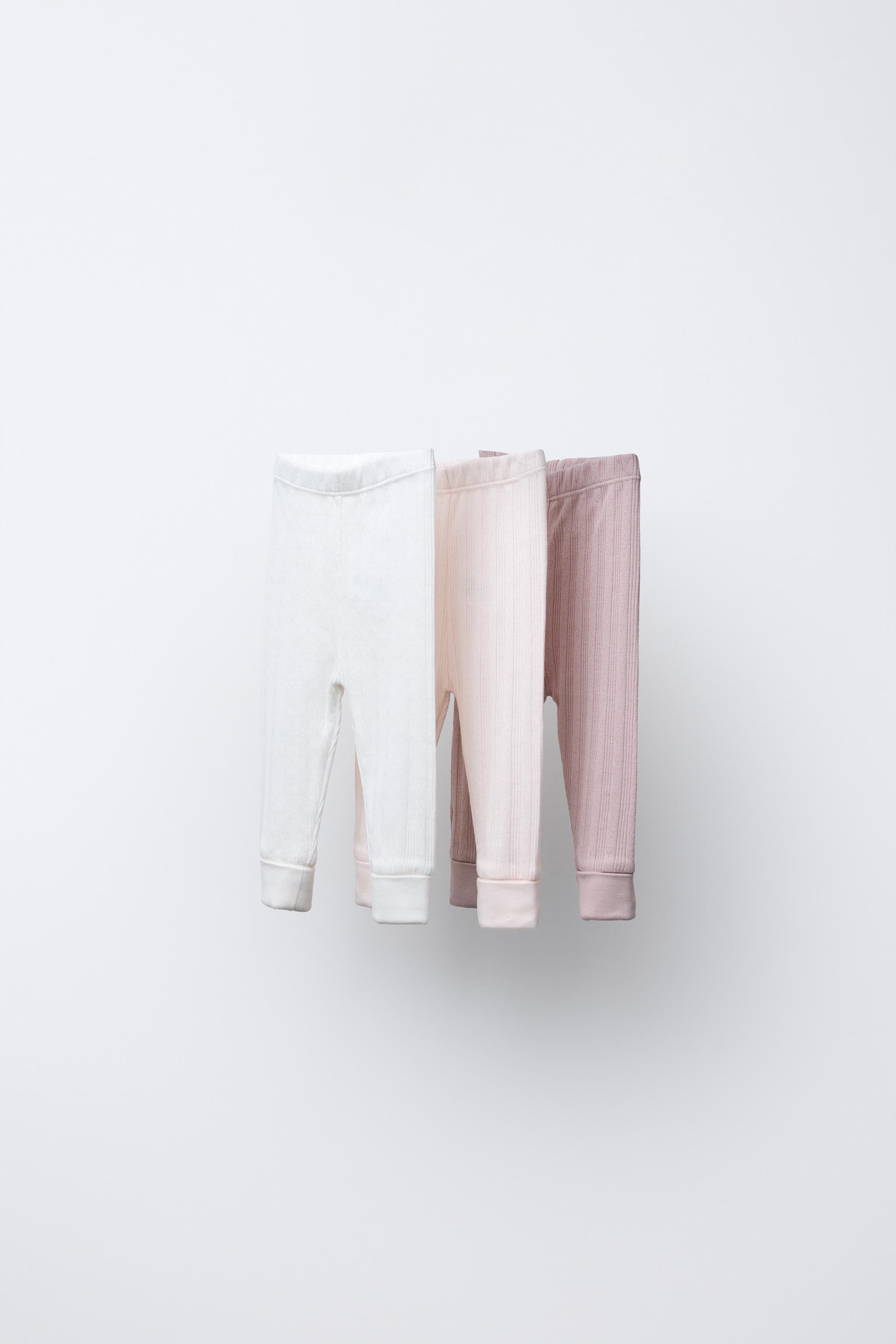 THREE-PACK RIBBED LEGGINGS