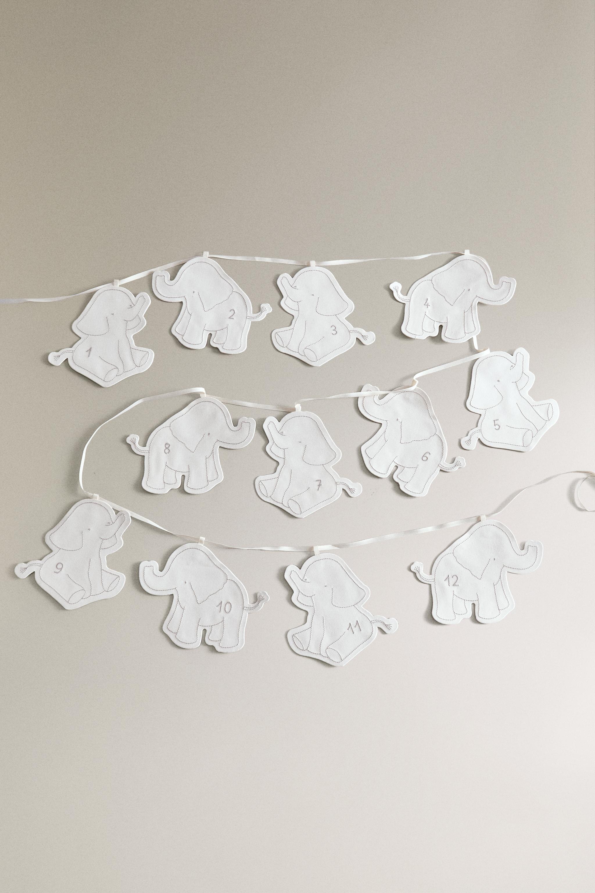 BABY ELEPHANT MONTHLY GARLAND