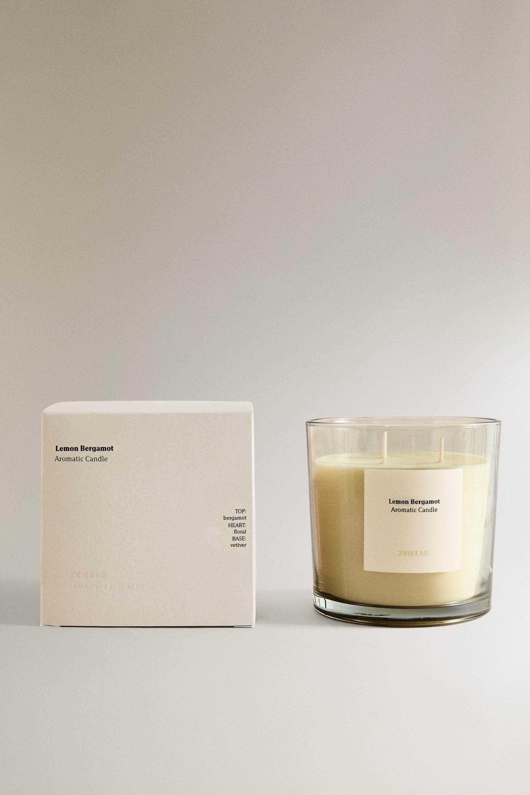 (620 G) LEMON BERGAMOT SCENTED CANDLE