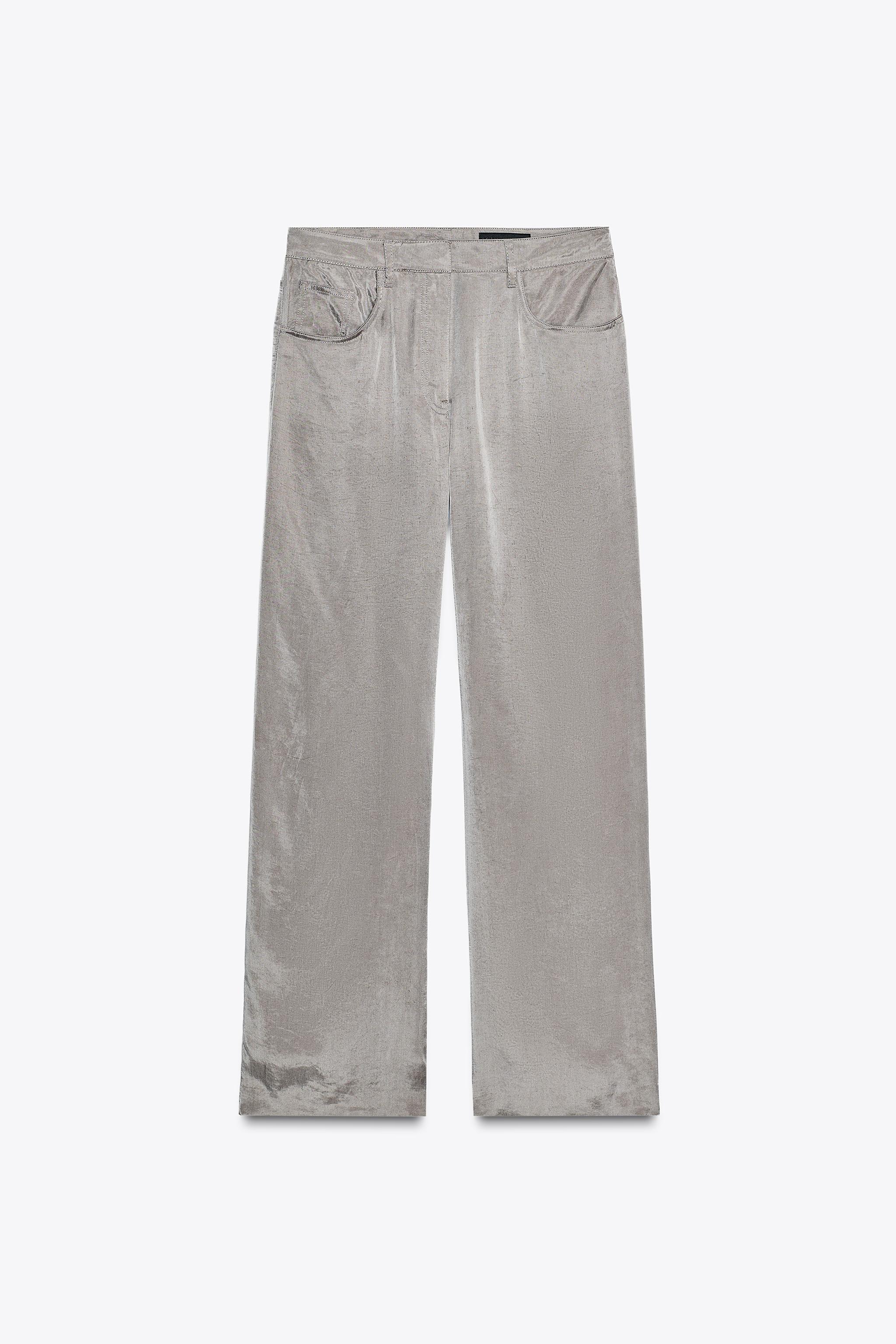 ZW COLLECTION FLOWY SATIN PANTS