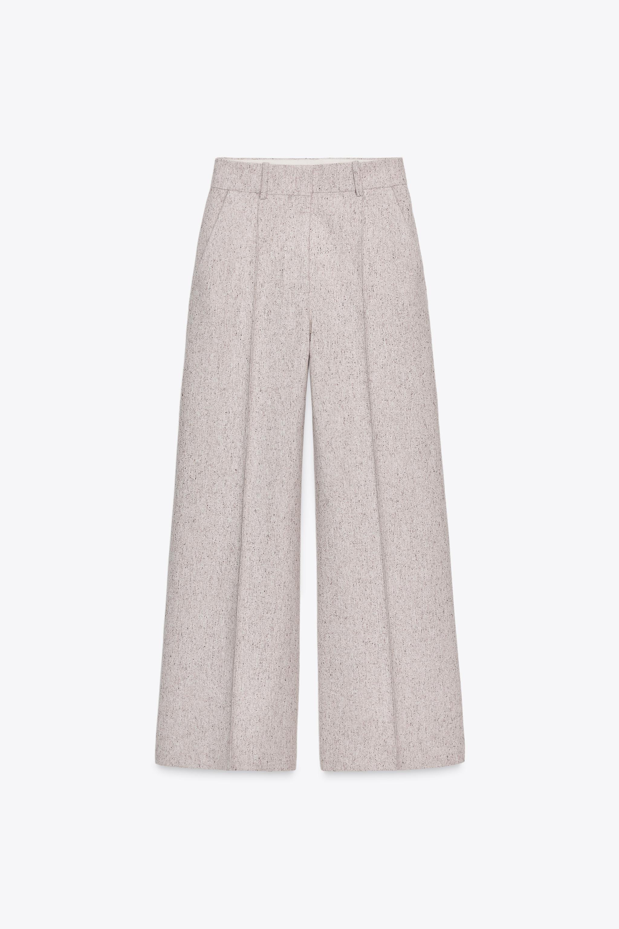 ZW COLLECTION WIDE LEG STRUCTURE PANTS