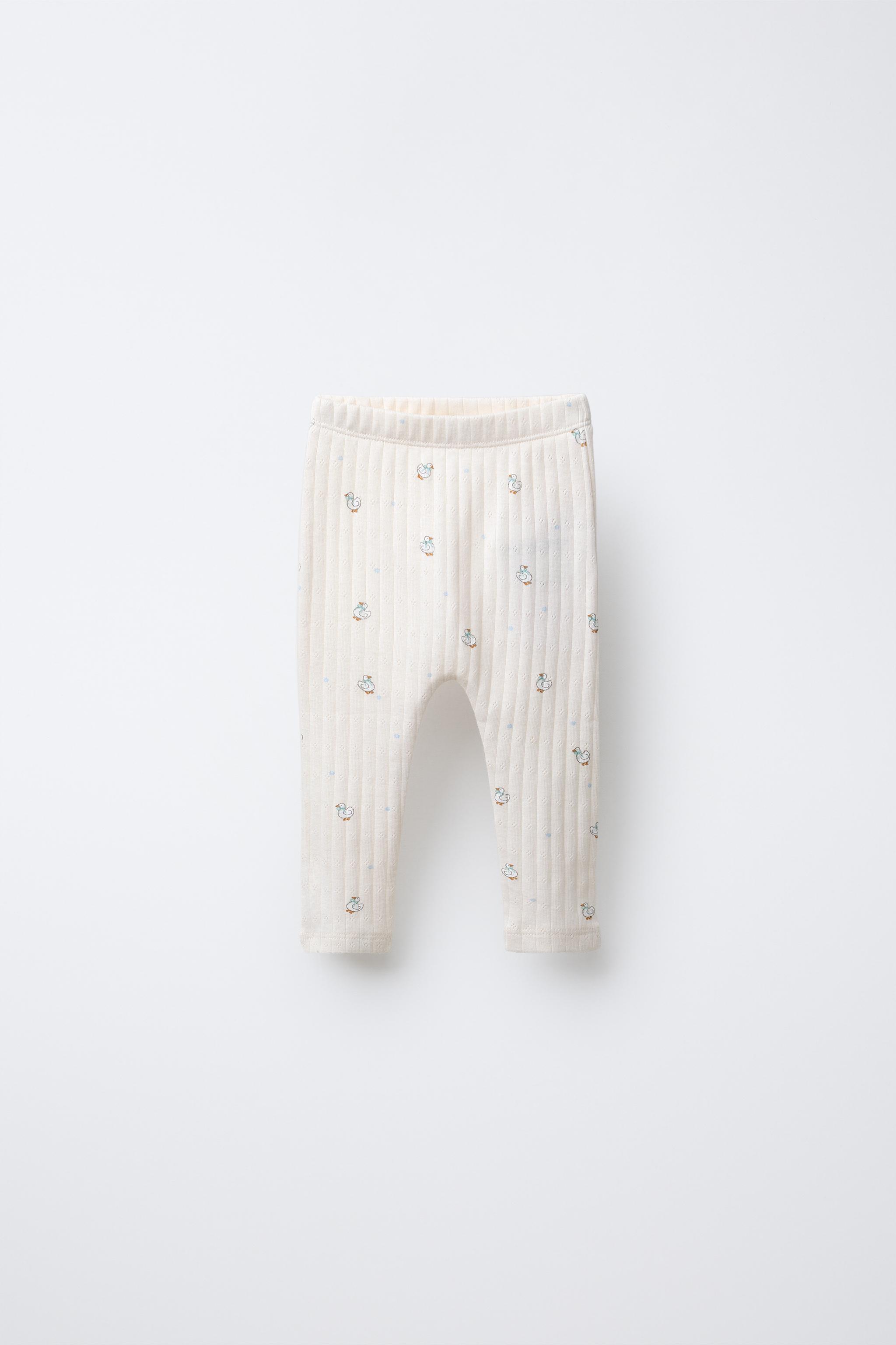 GOOSE PRINT CARDIGAN, BODYSUIT AND LEGGING SET