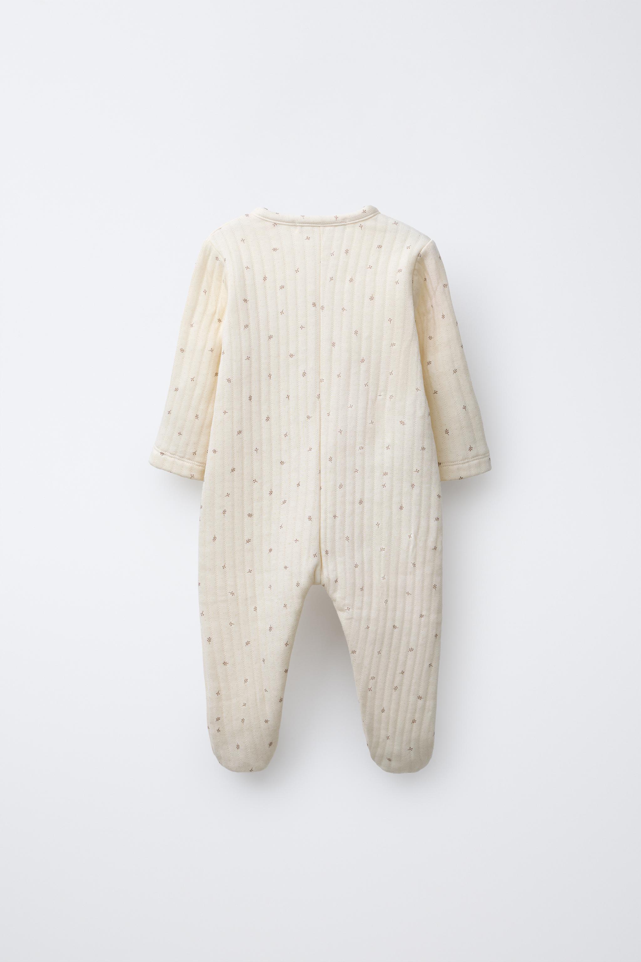 TWIG PRINT QUILTED ROMPER