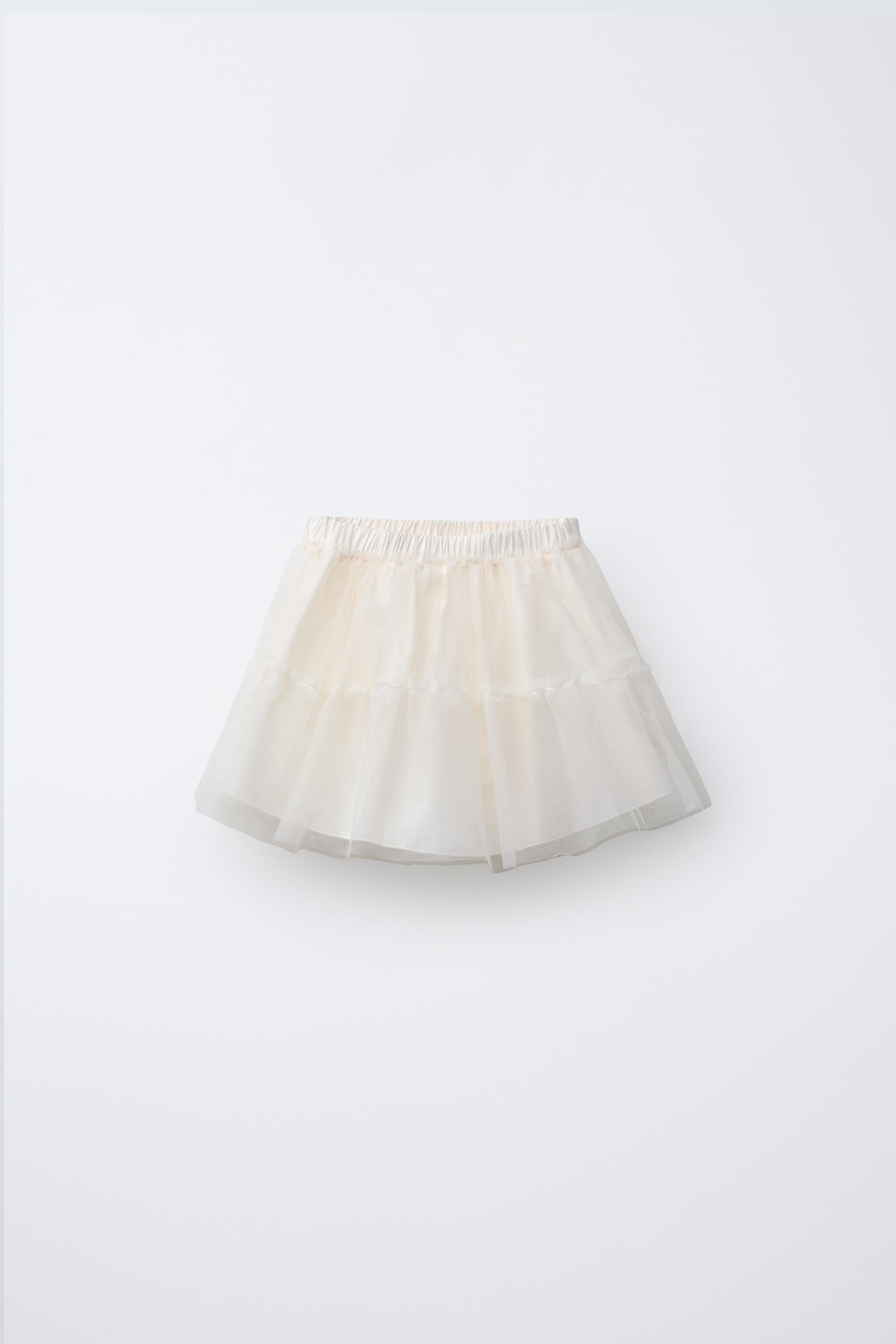 RUFFLED TULLE SKIRT