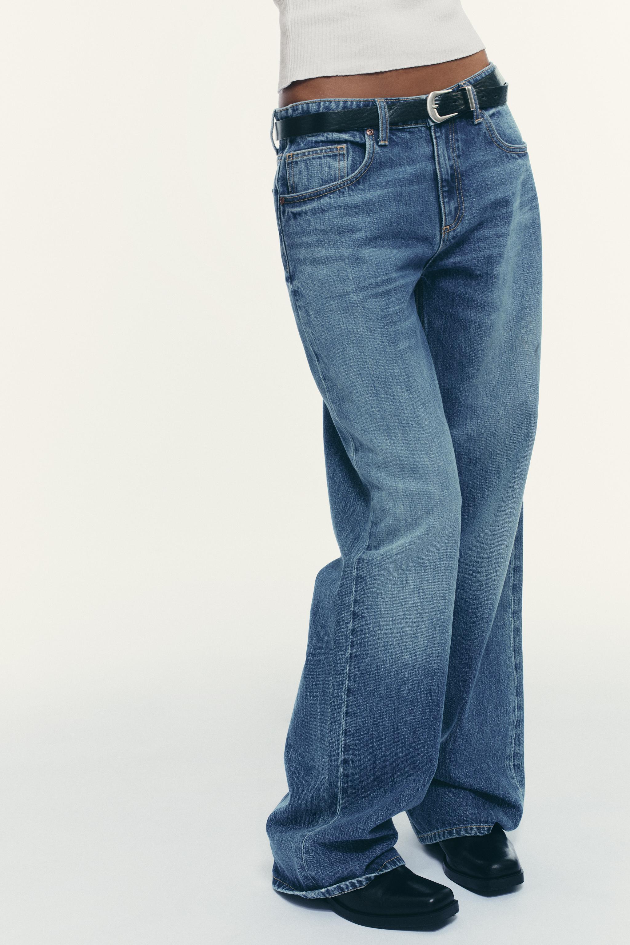 TRF MID-RISE WIDE LEG JEANS