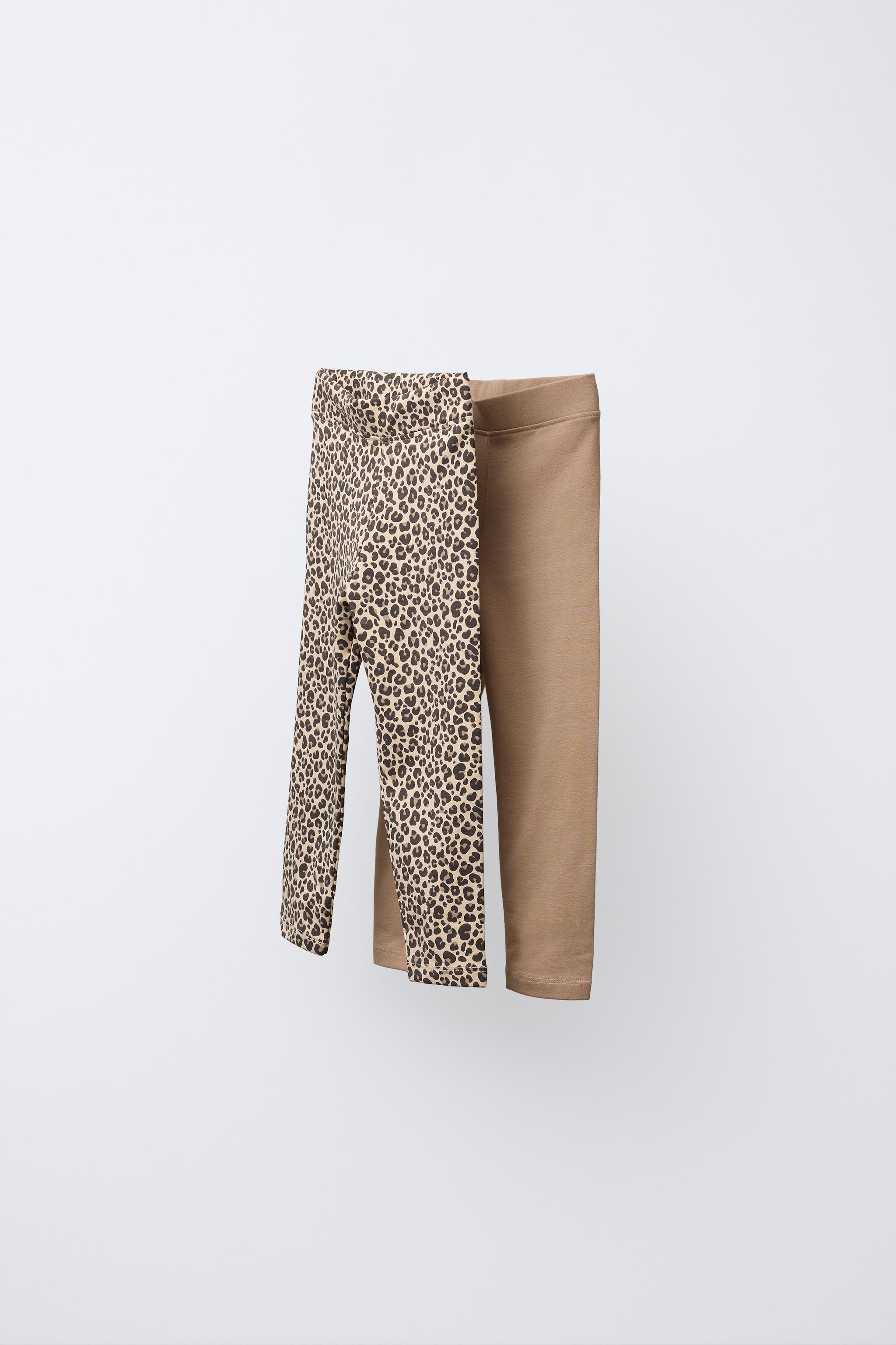 TWO-PACK PLAIN AND PRINTED LEGGINGS