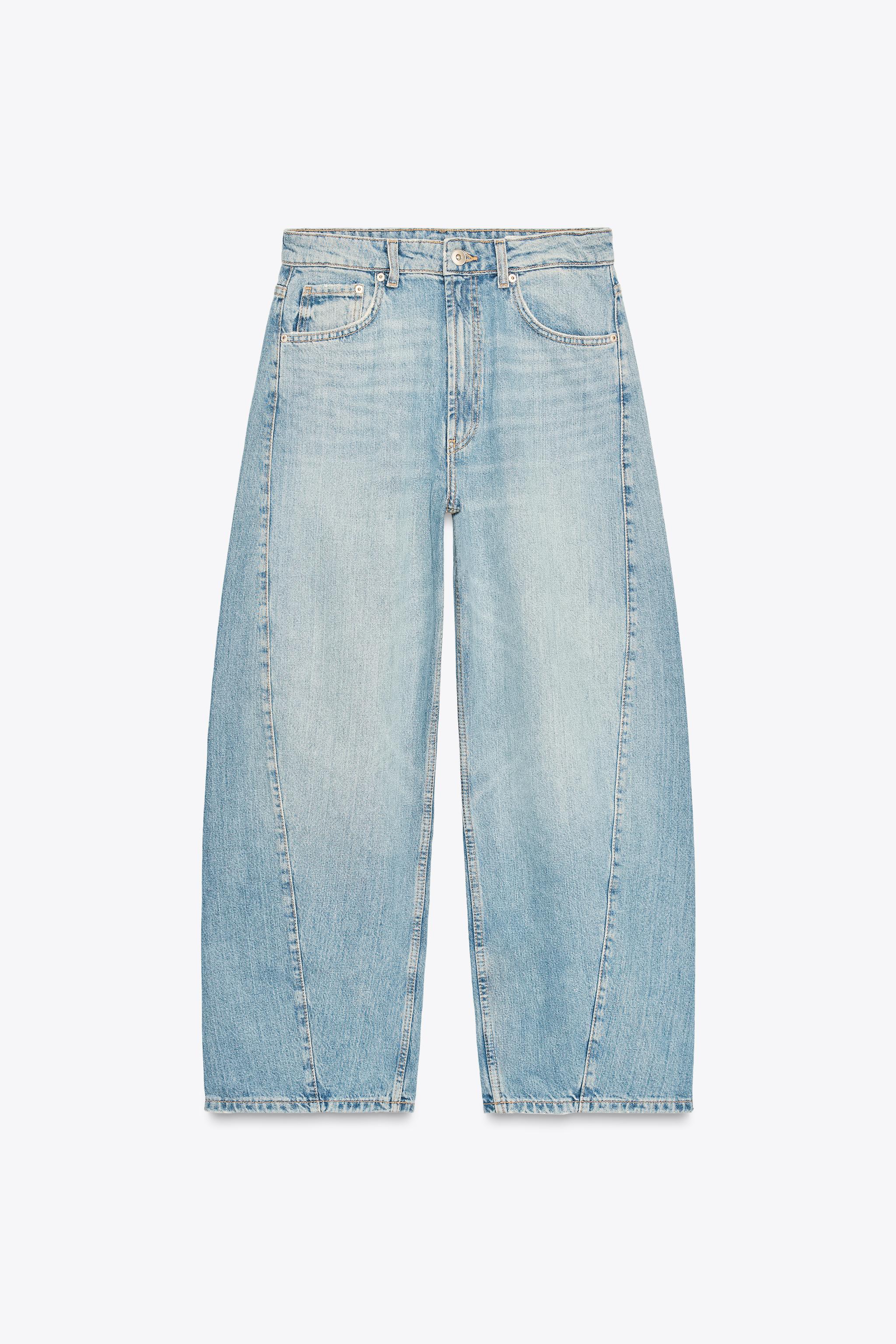 TRF MID-RISE BAGGY BALLOON JEANS