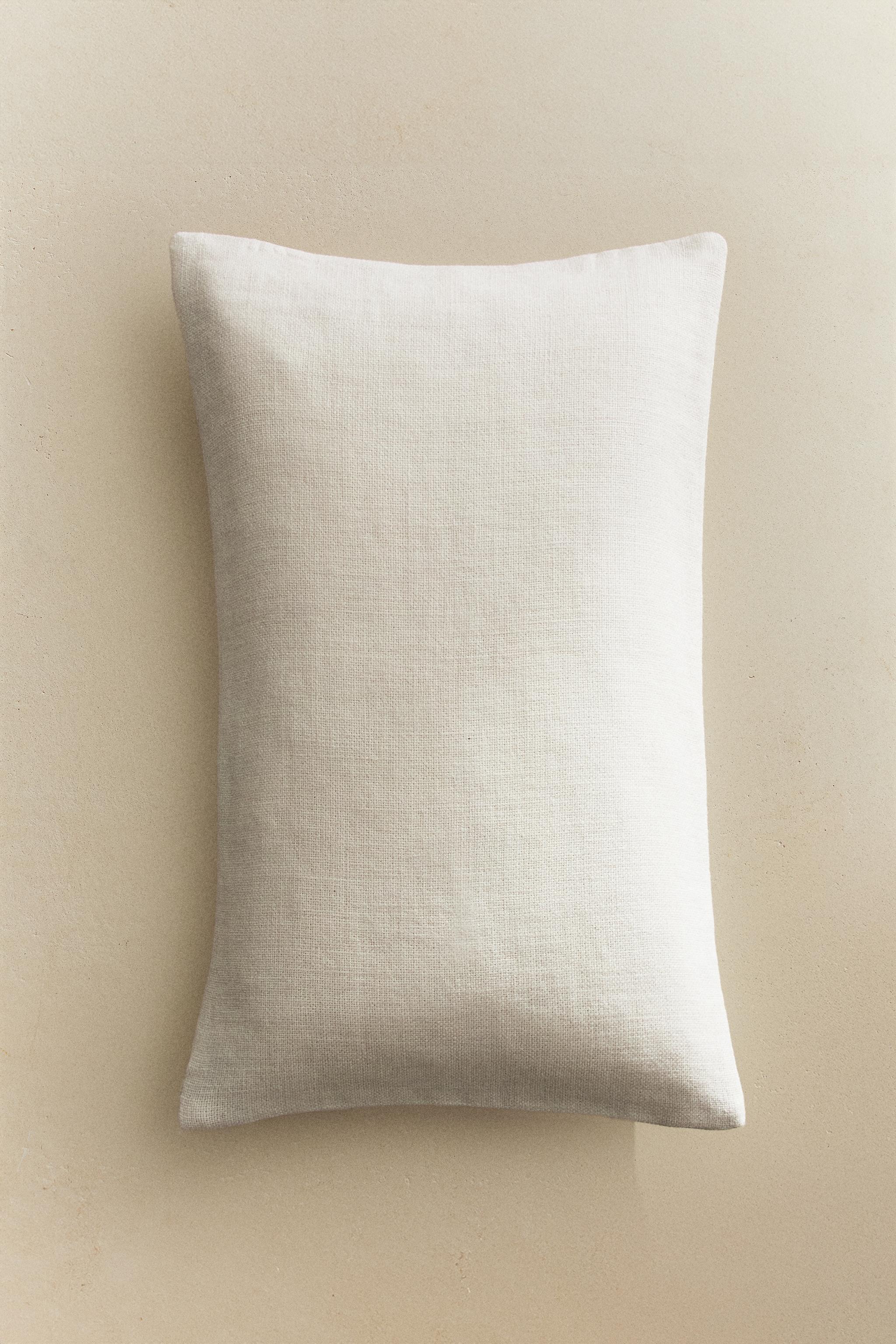 PLAIN LINEN THROW PILLOW COVER