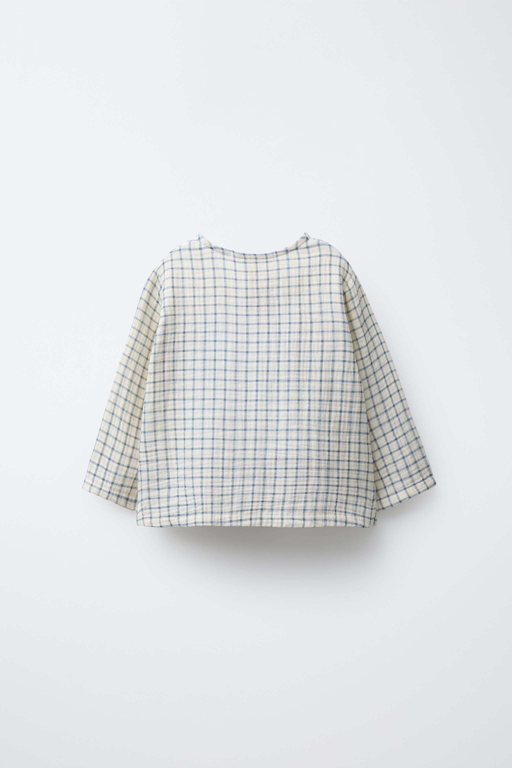 PLAID TEXTURED SHIRT