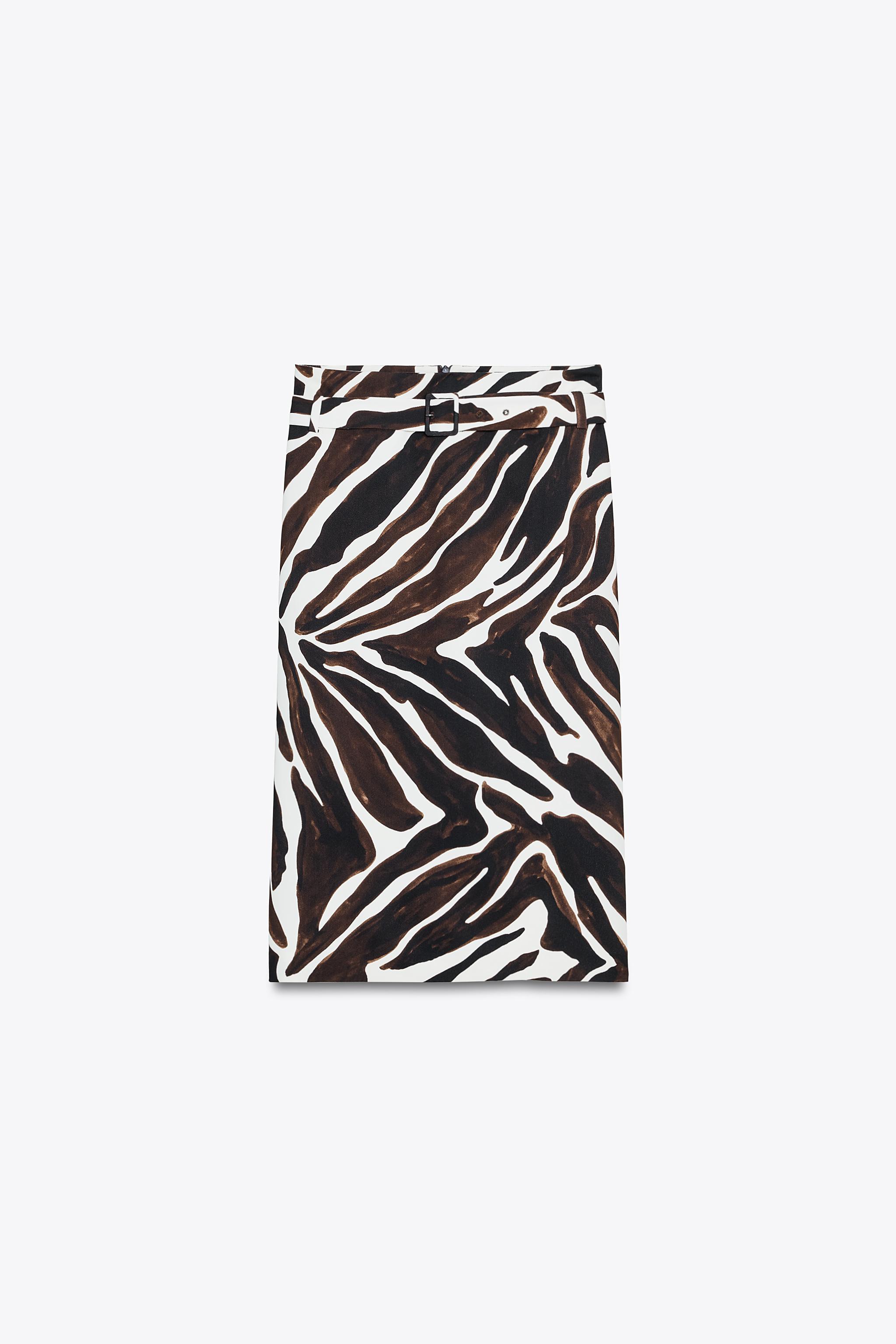 ANIMAL PRINT PENCIL SKIRT ZW COLLECTION