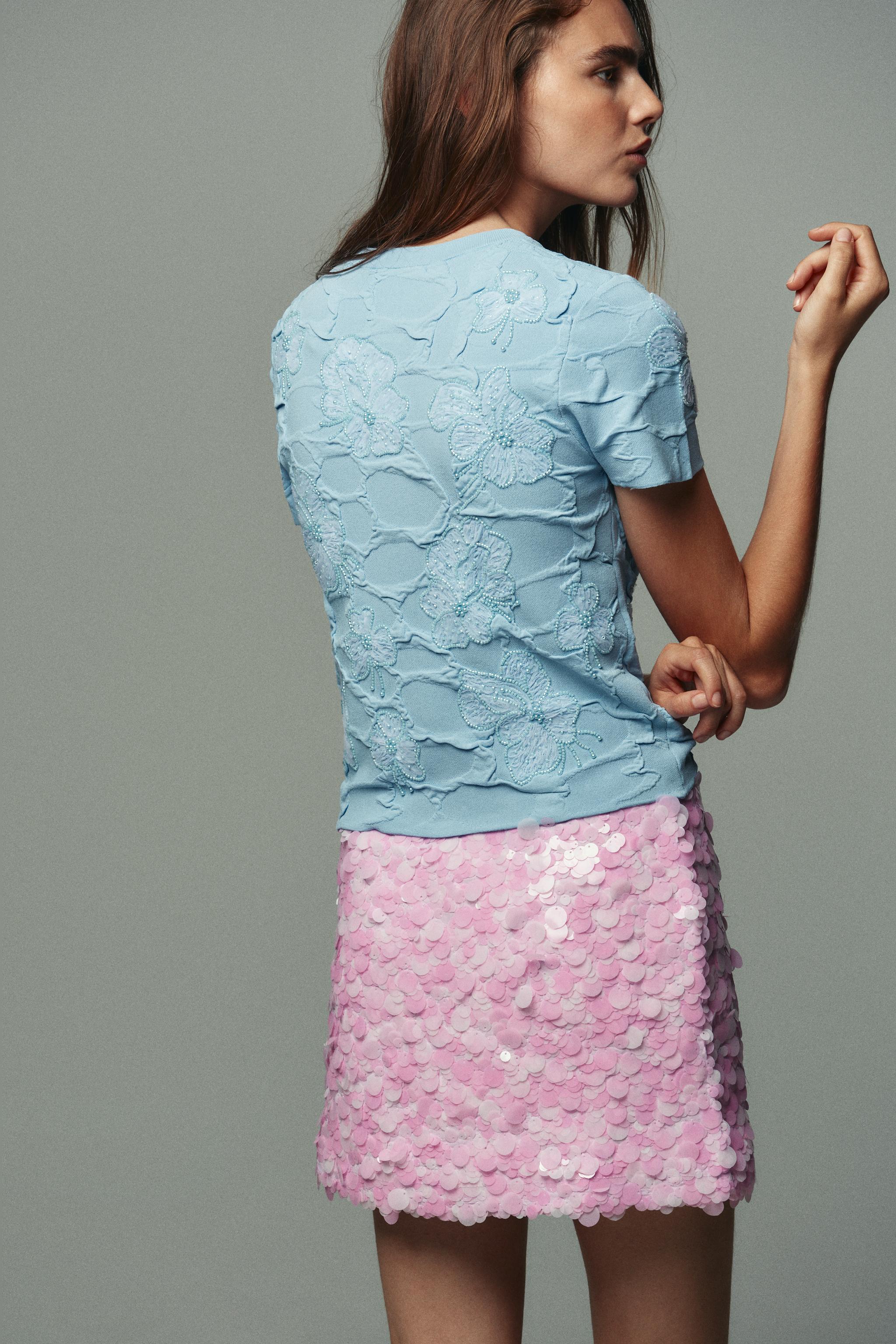 BEADED KNIT CARDIGAN