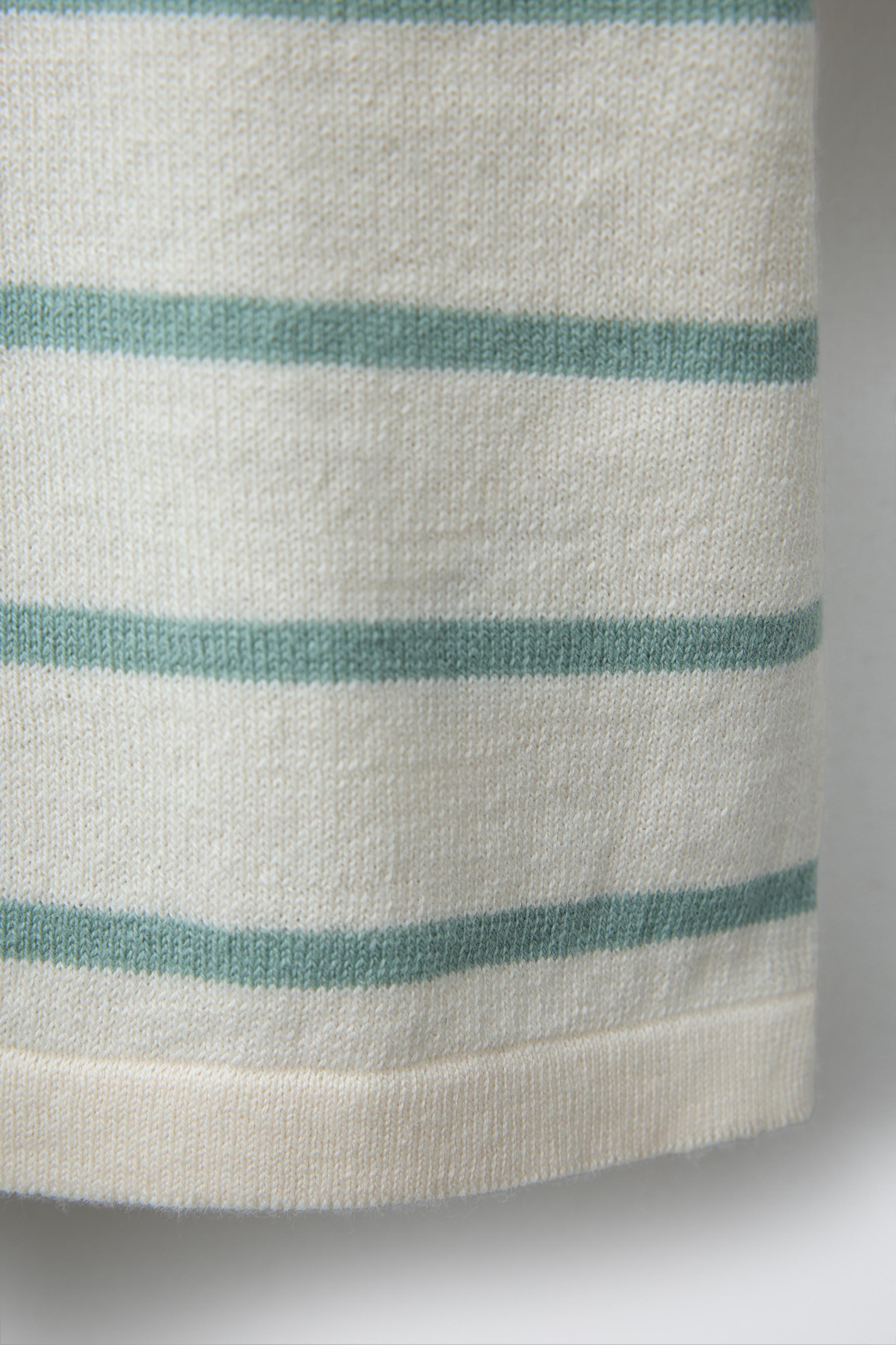 STRIPED KNIT T-SHIRT