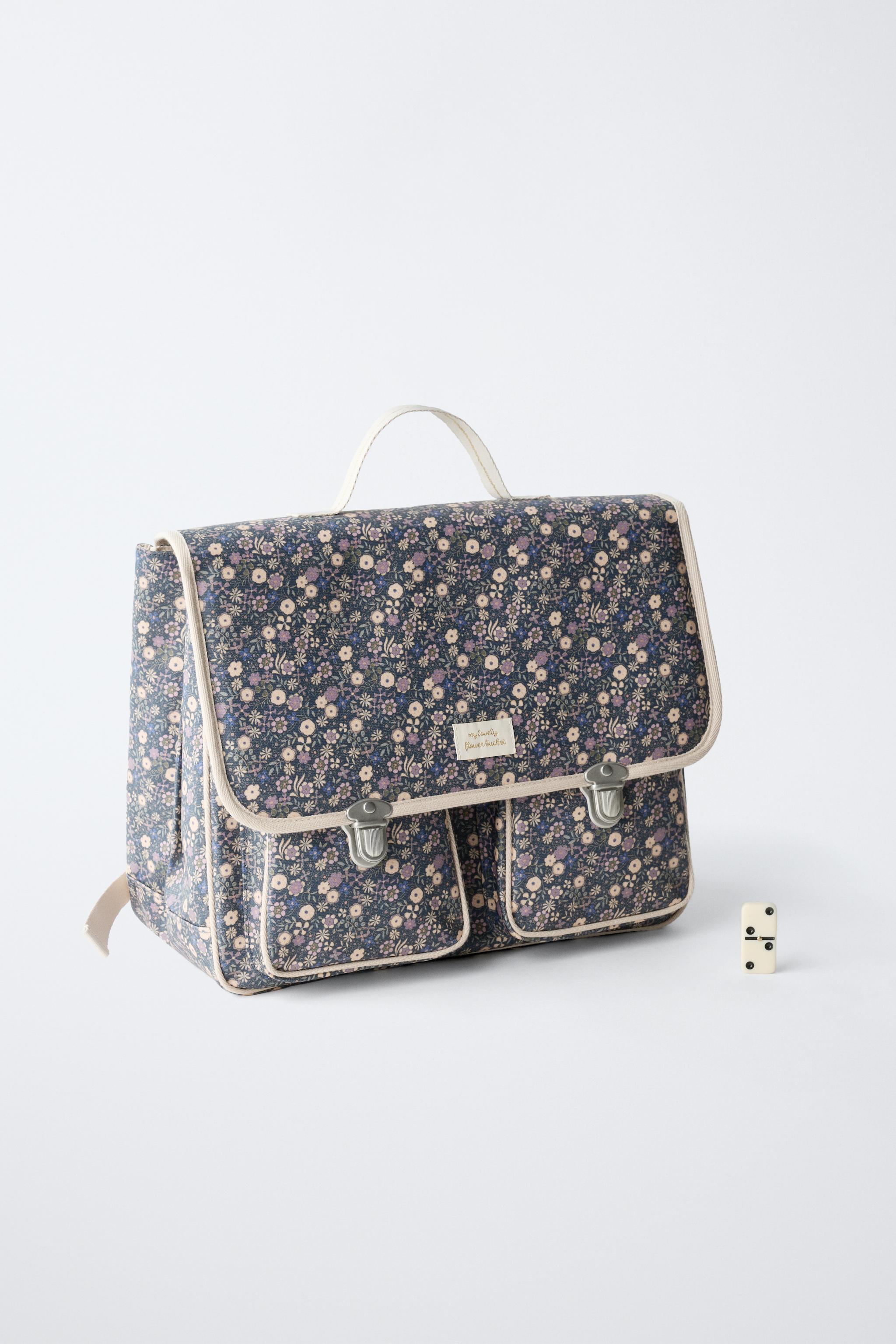 FLORAL SCHOOL SATCHEL