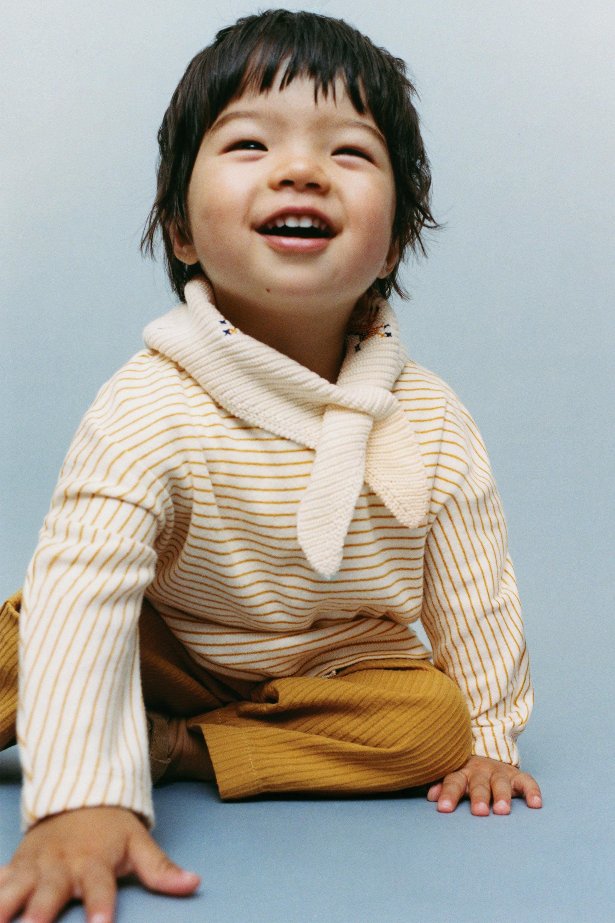 WOVEN STRIPE T-SHIRT