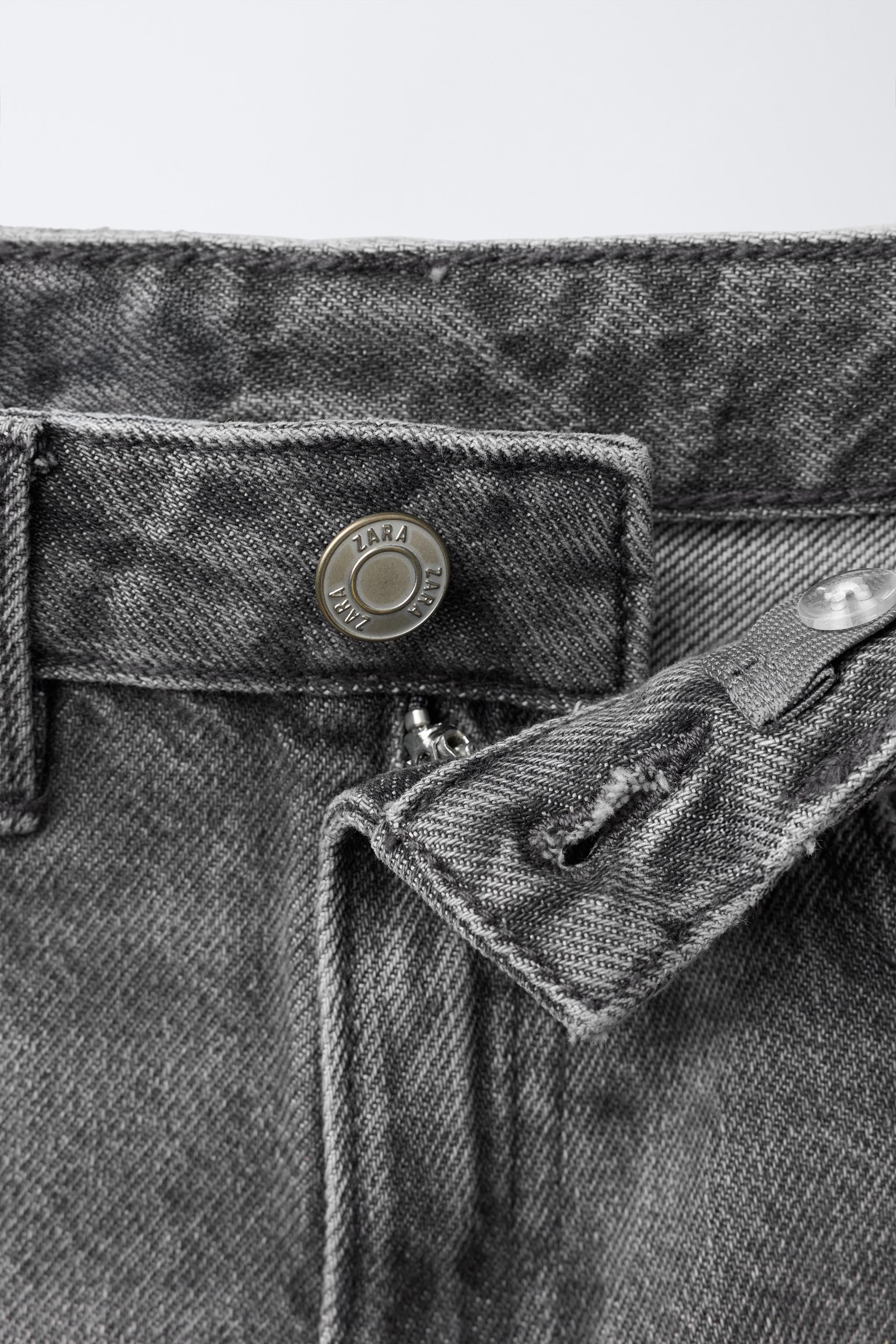 ANIMAL PRINT STAR WIDE LEG JEANS