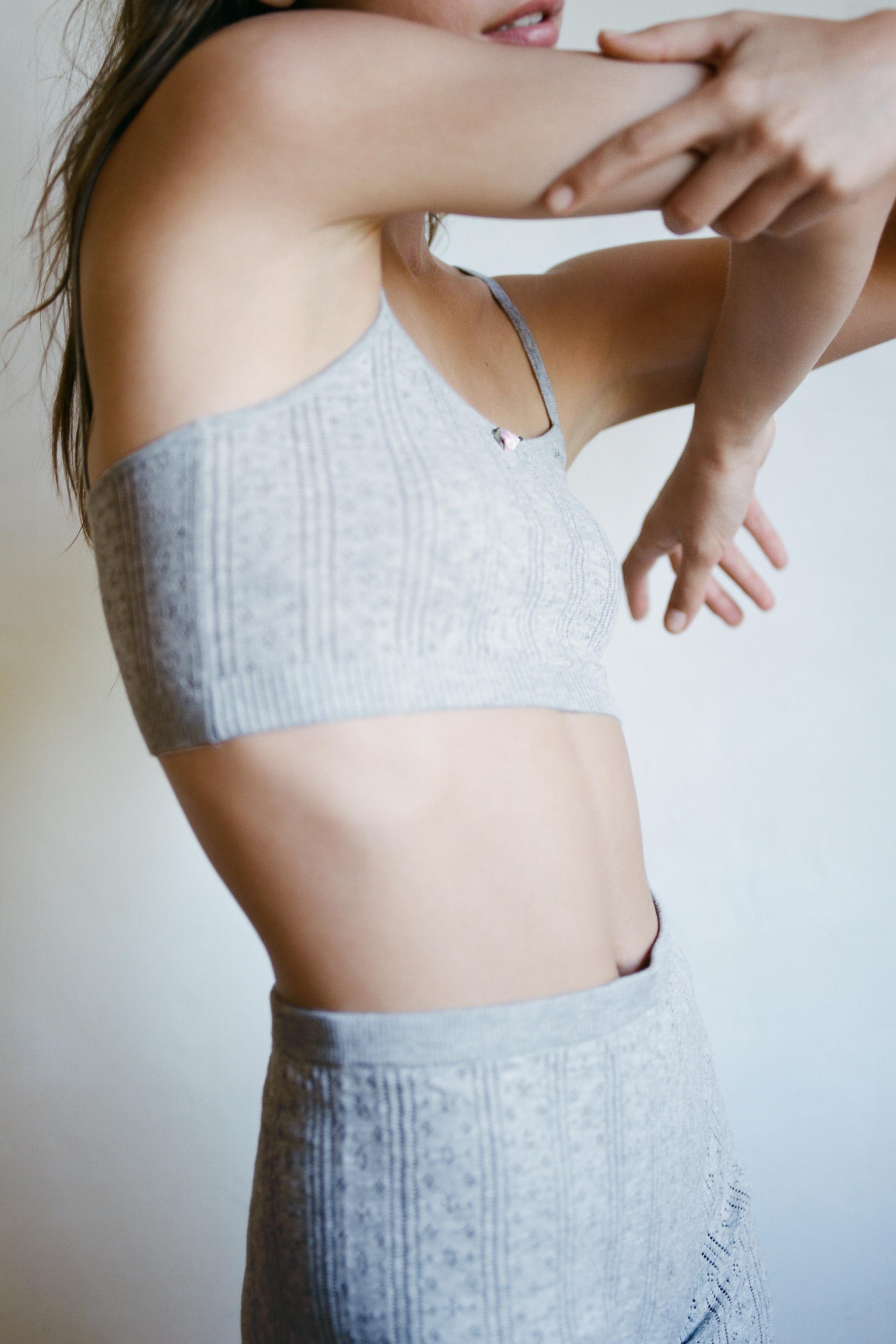 POINTELLE FLORAL BRALETTE