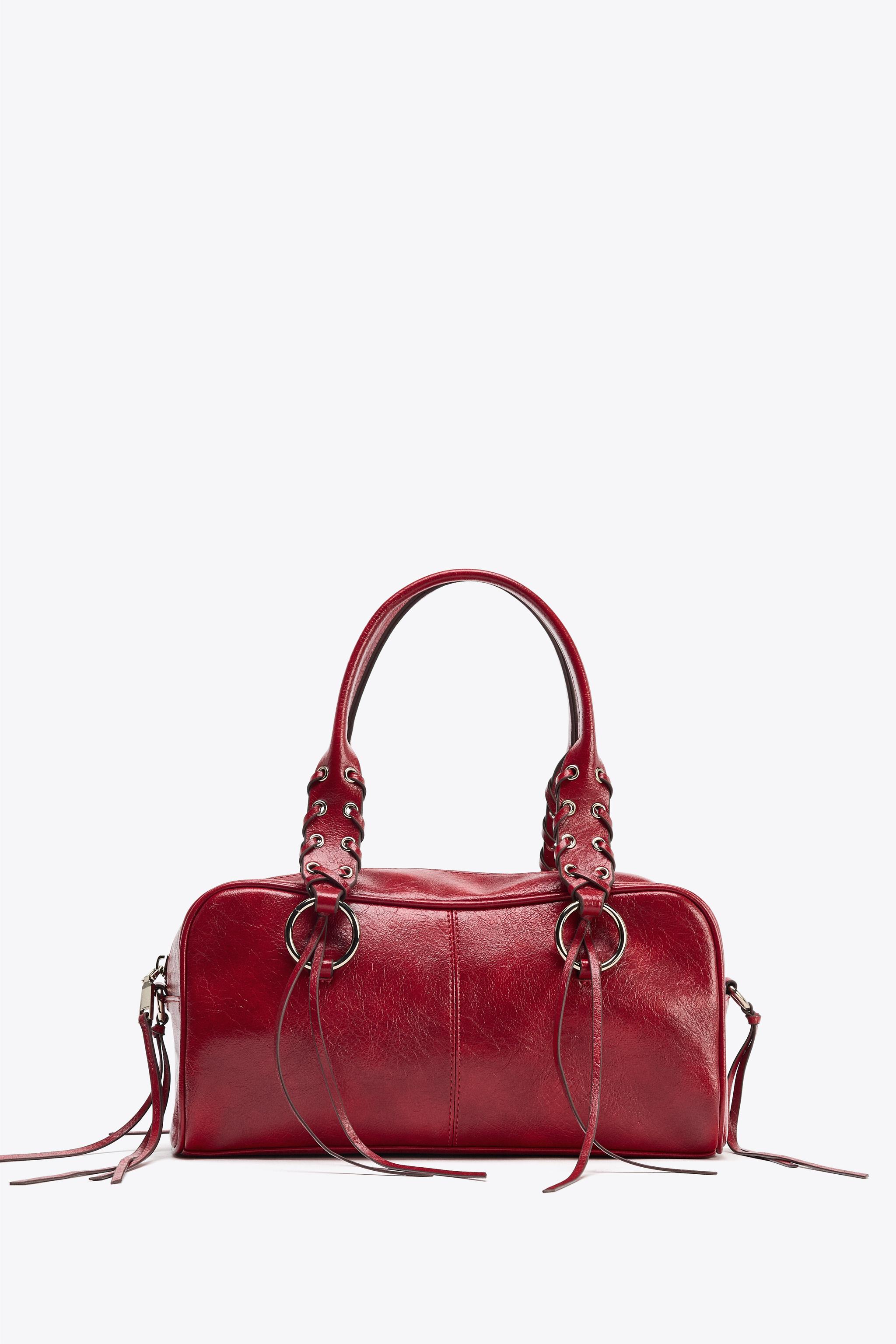 CRACKLED BOWLING BAG