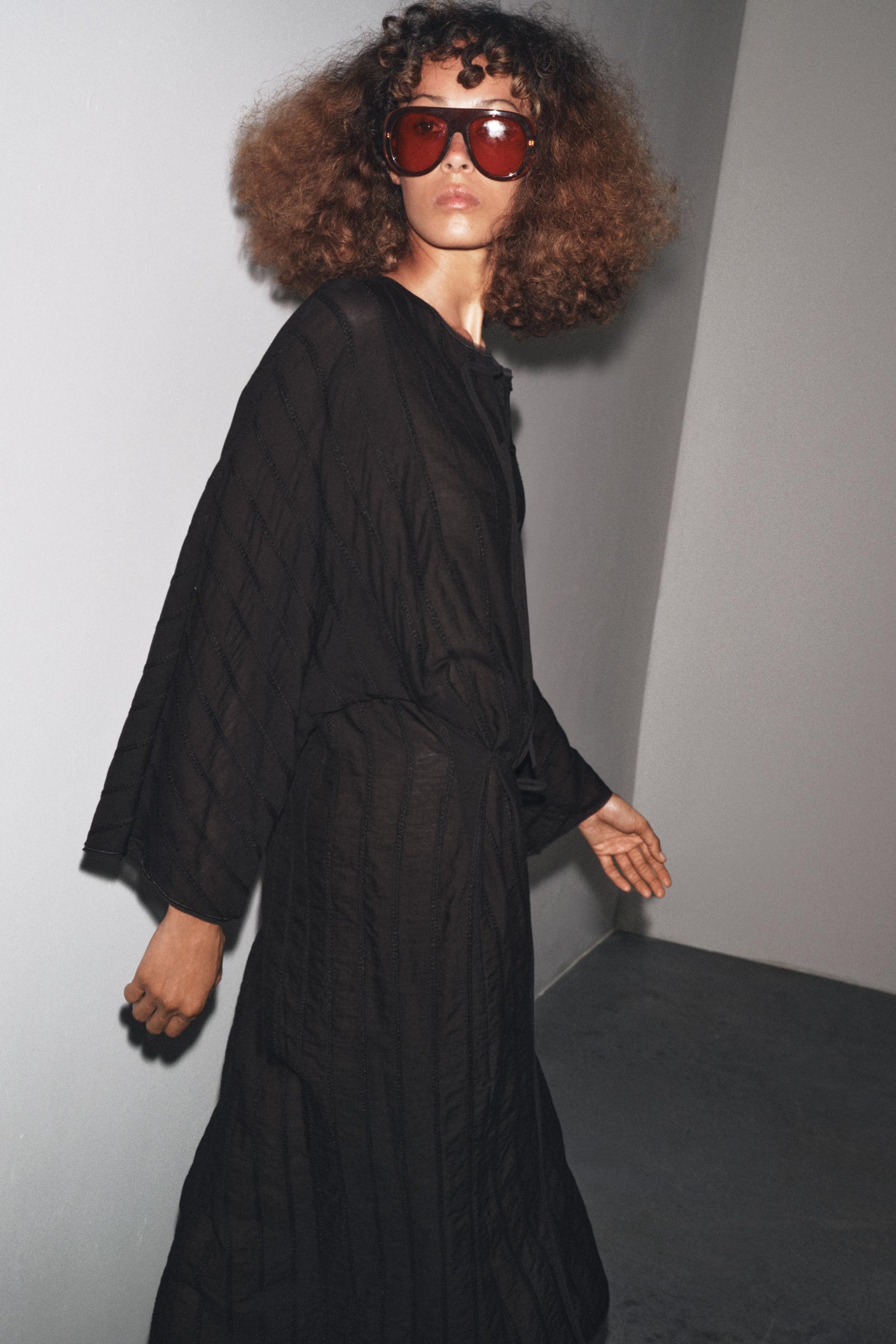 ZW COLLECTION MIDI FROG FASTENER DRESS