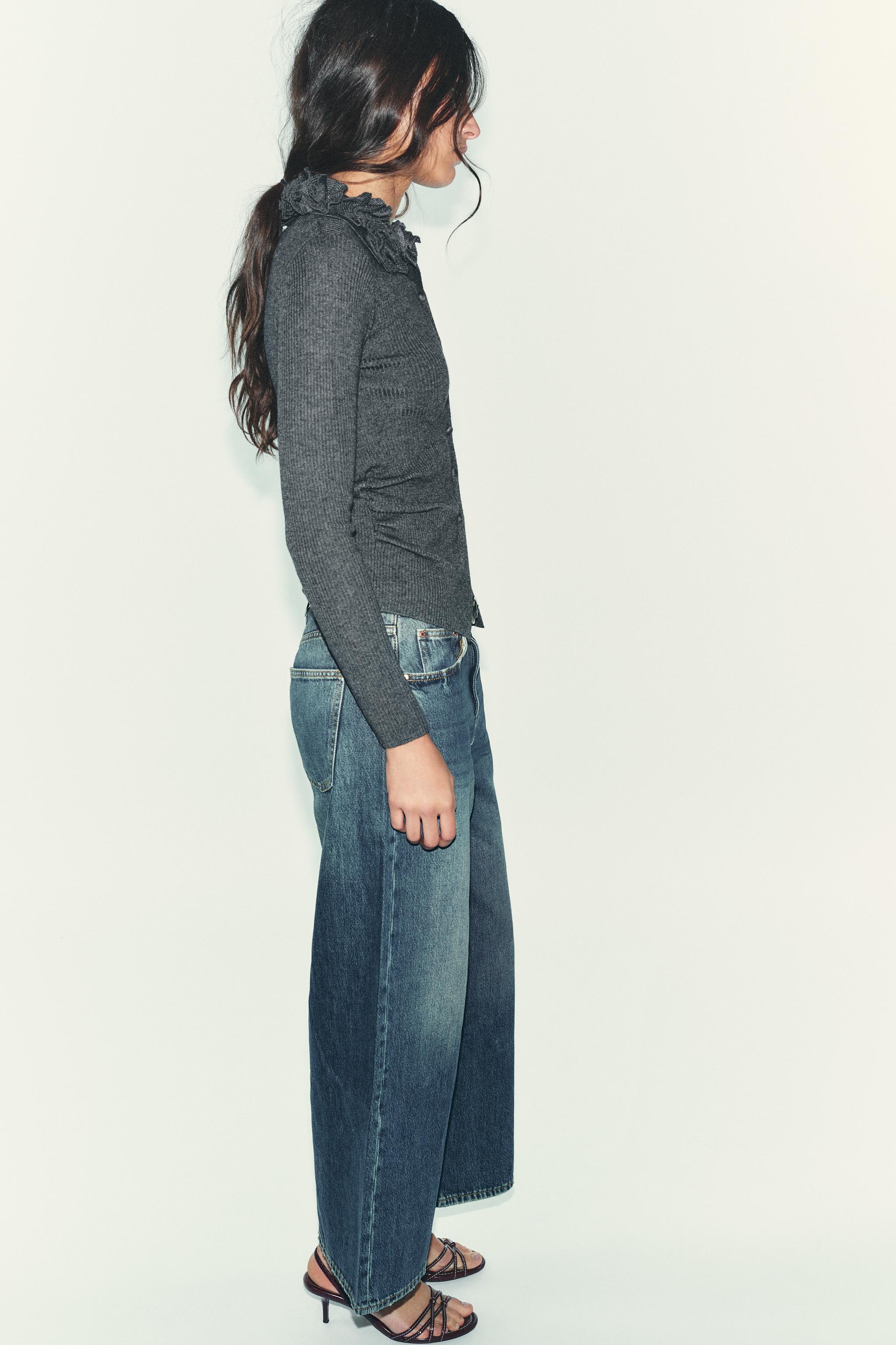 FLORAL WOOL BLEND CARDIGAN