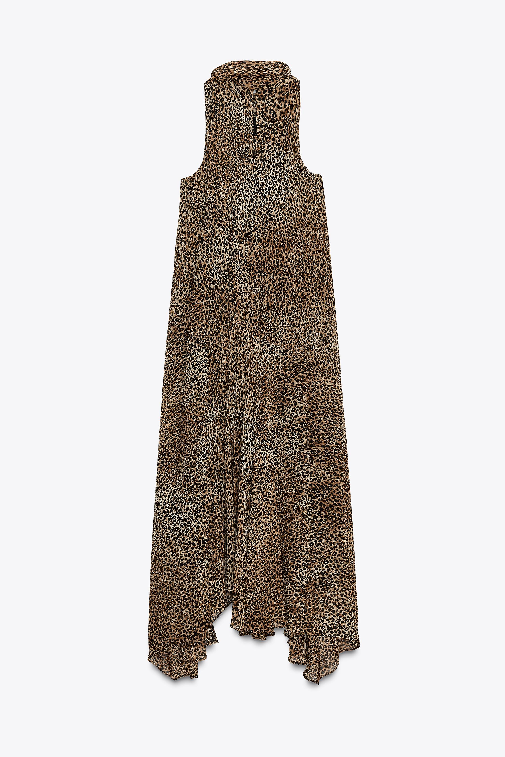 HALTER ANIMAL PRINT DRESS ZW COLLECTION