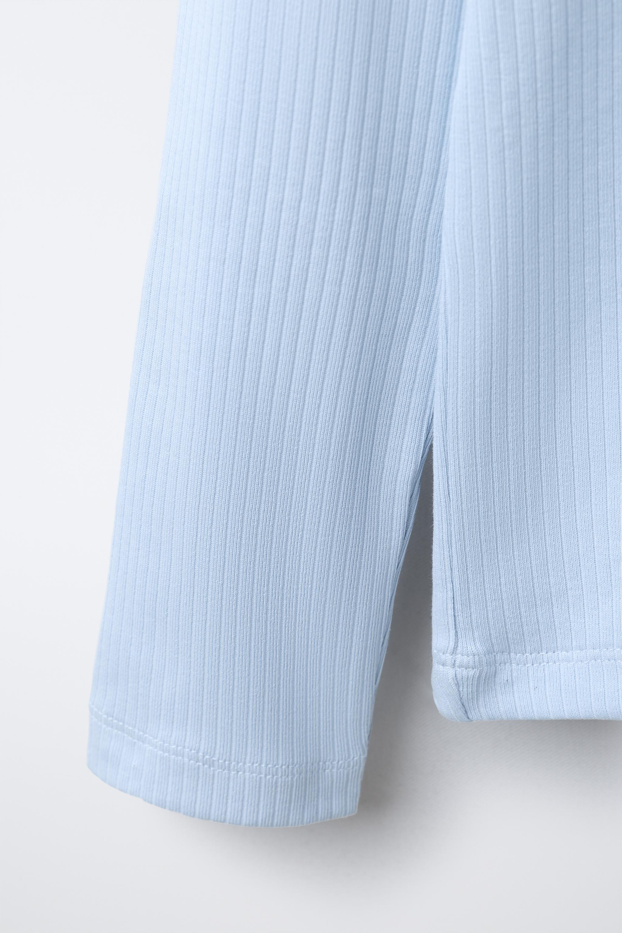 PLAIN RIBBED T-SHIRT