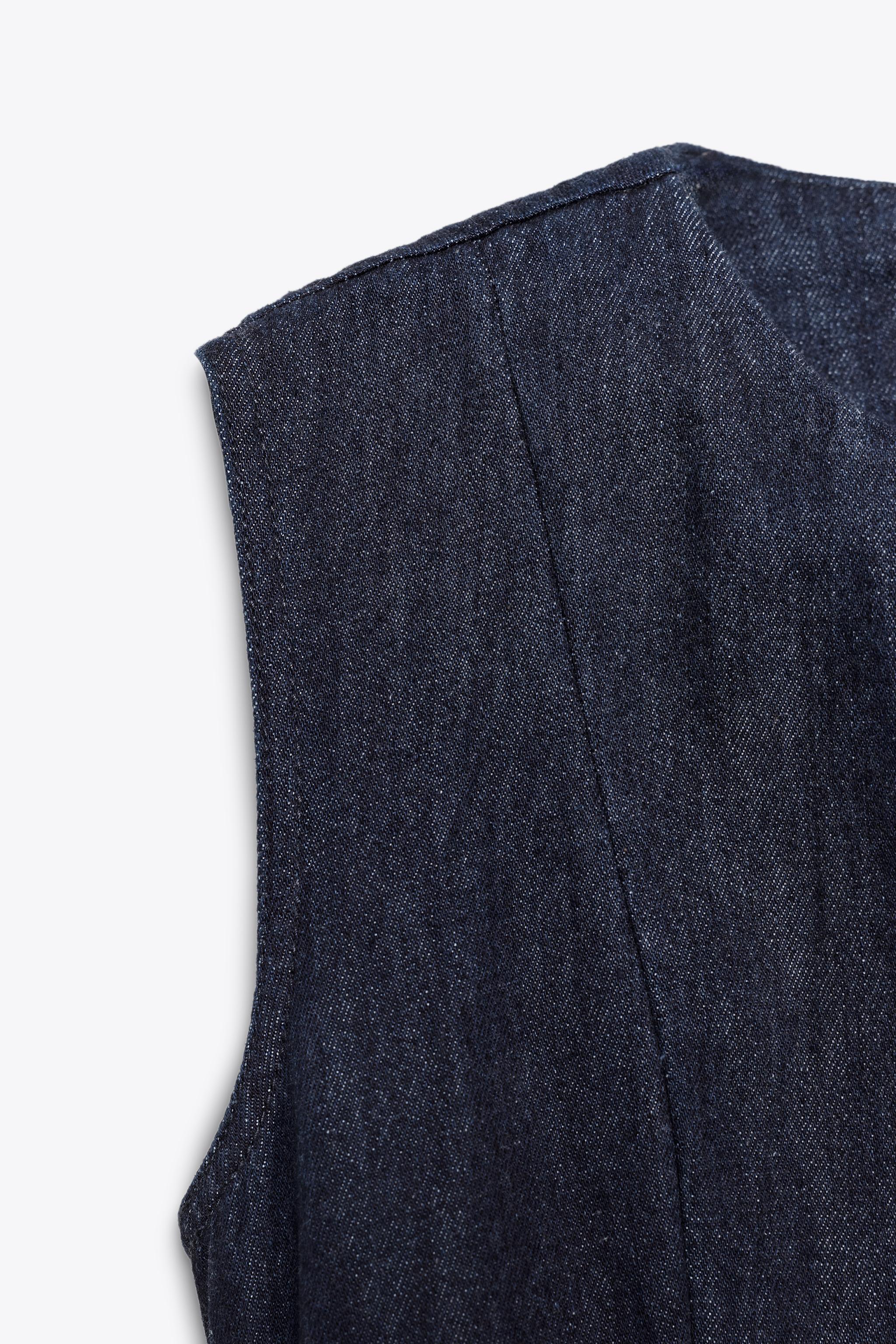 ZW COLLECTION DENIM MIDI DRESS