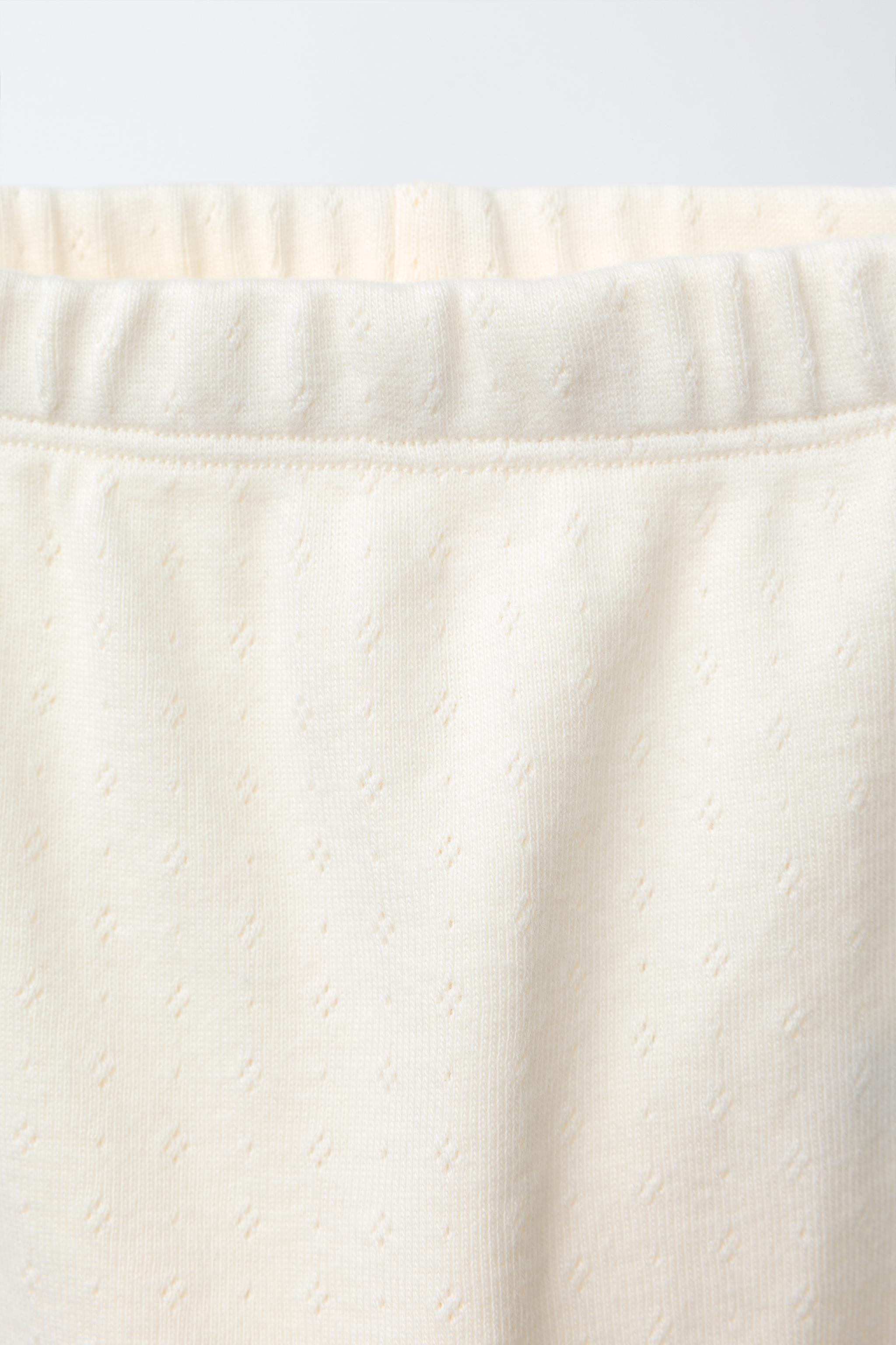 POINTELLE LACE TRIM LEGGINGS