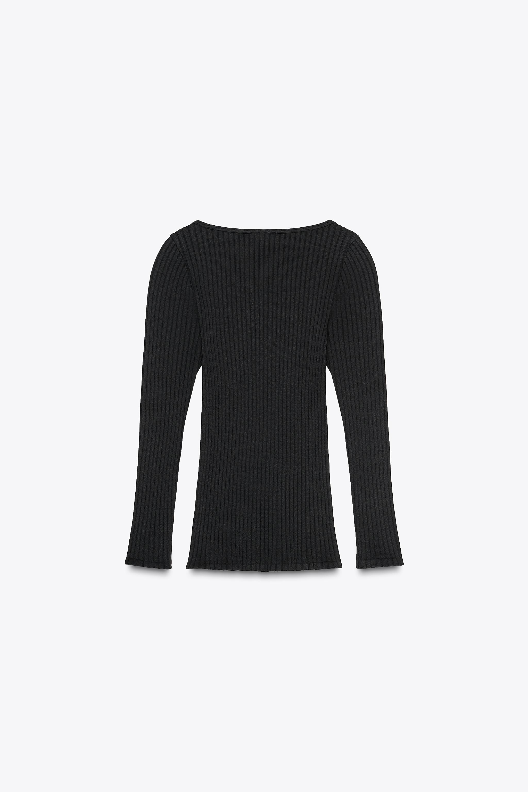 SEAMLESS RIB BOW TOP