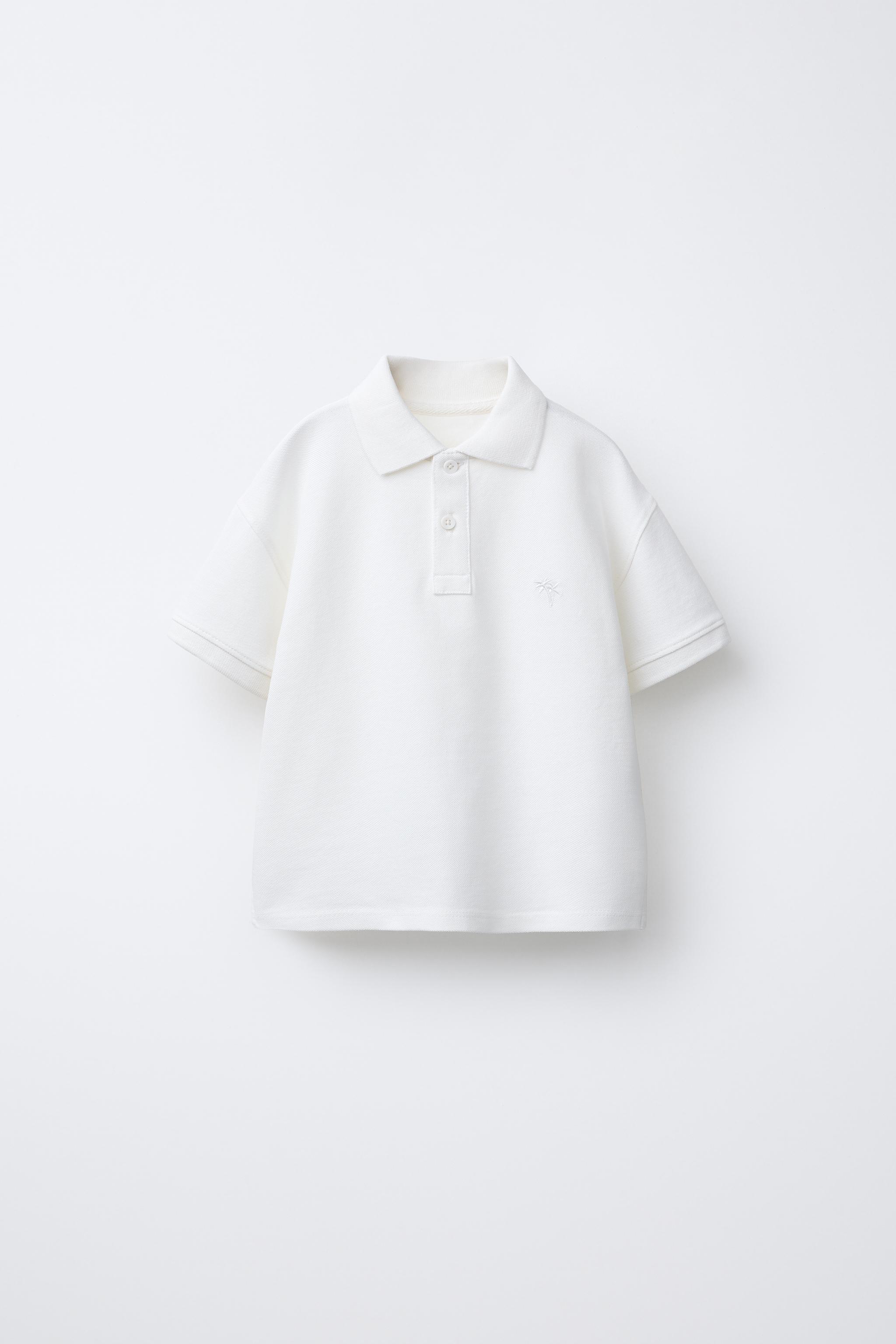 PALM TREE EMBROIDERED POLO SHIRT