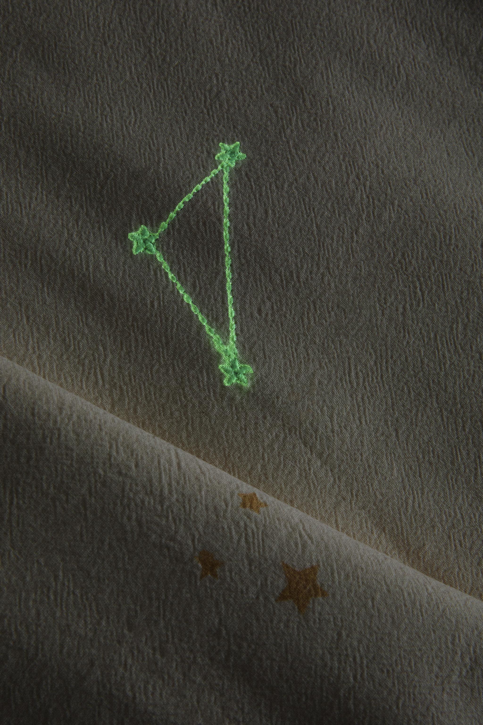 CHILDREN'S COTTON SPACE CURTAIN