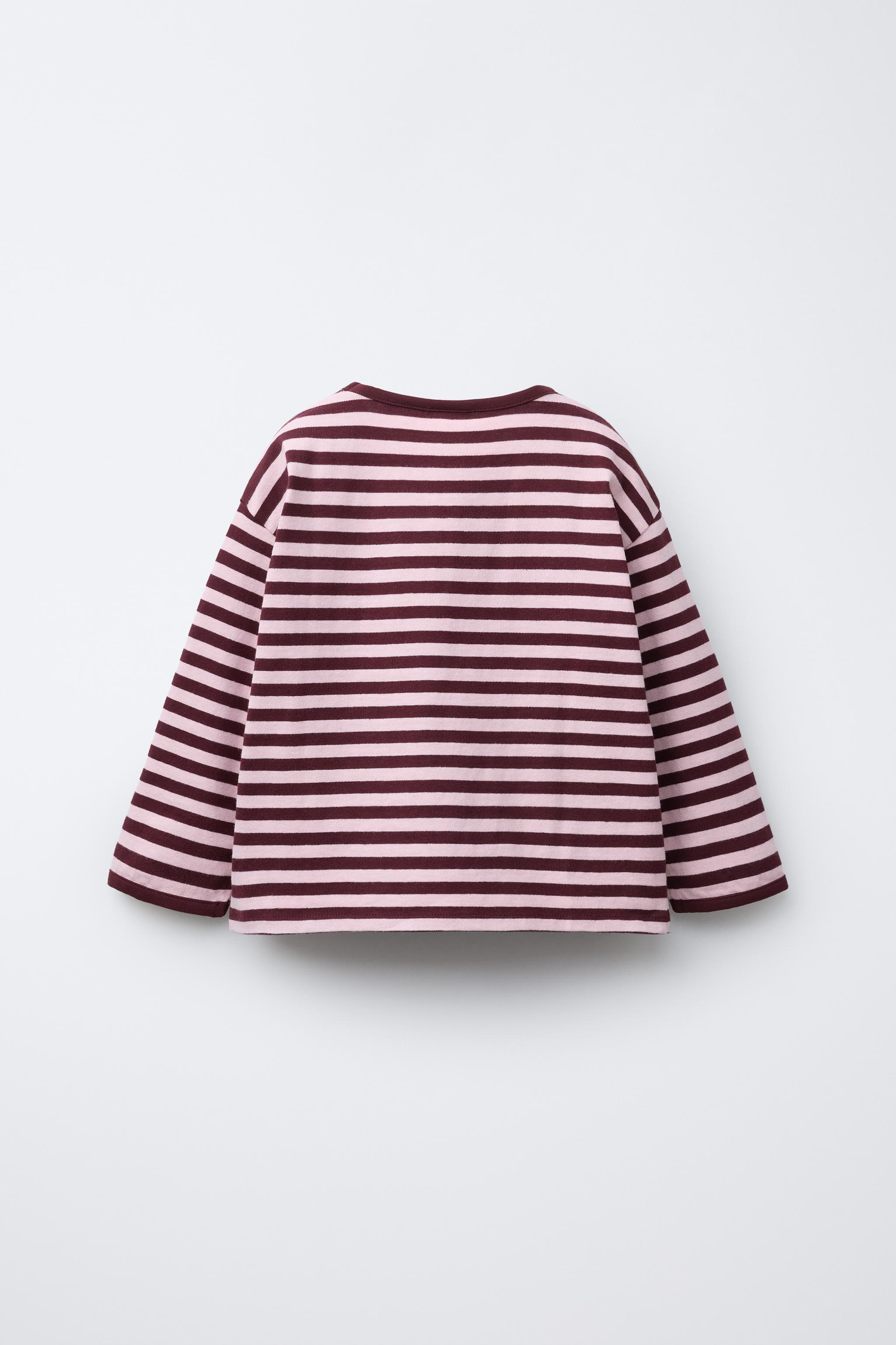 HEAVY WEIGHT WOVEN STRIPE HEART PATCH T-SHIRT