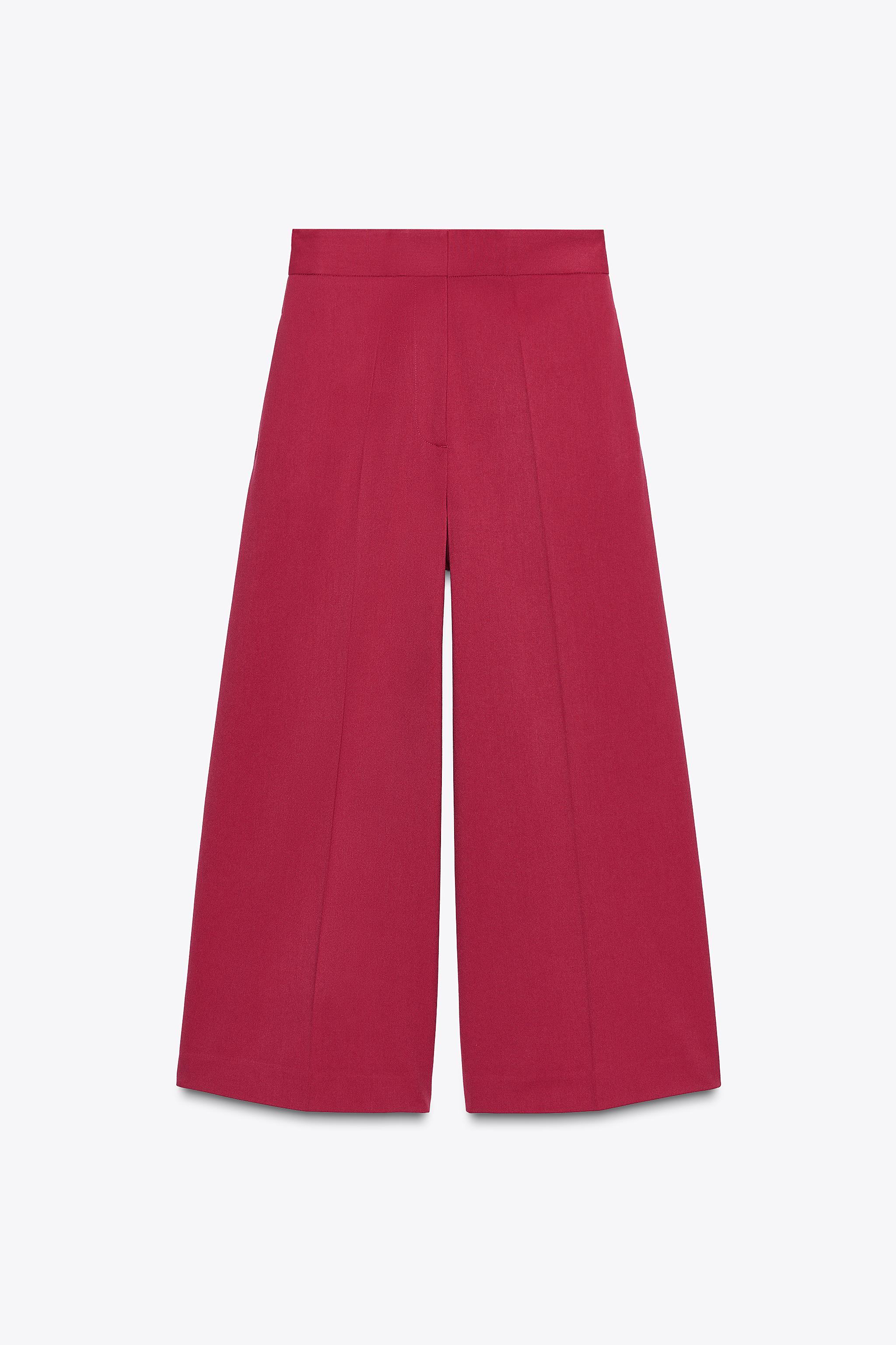 HIGH-WAISTED CULOTTE PANTS