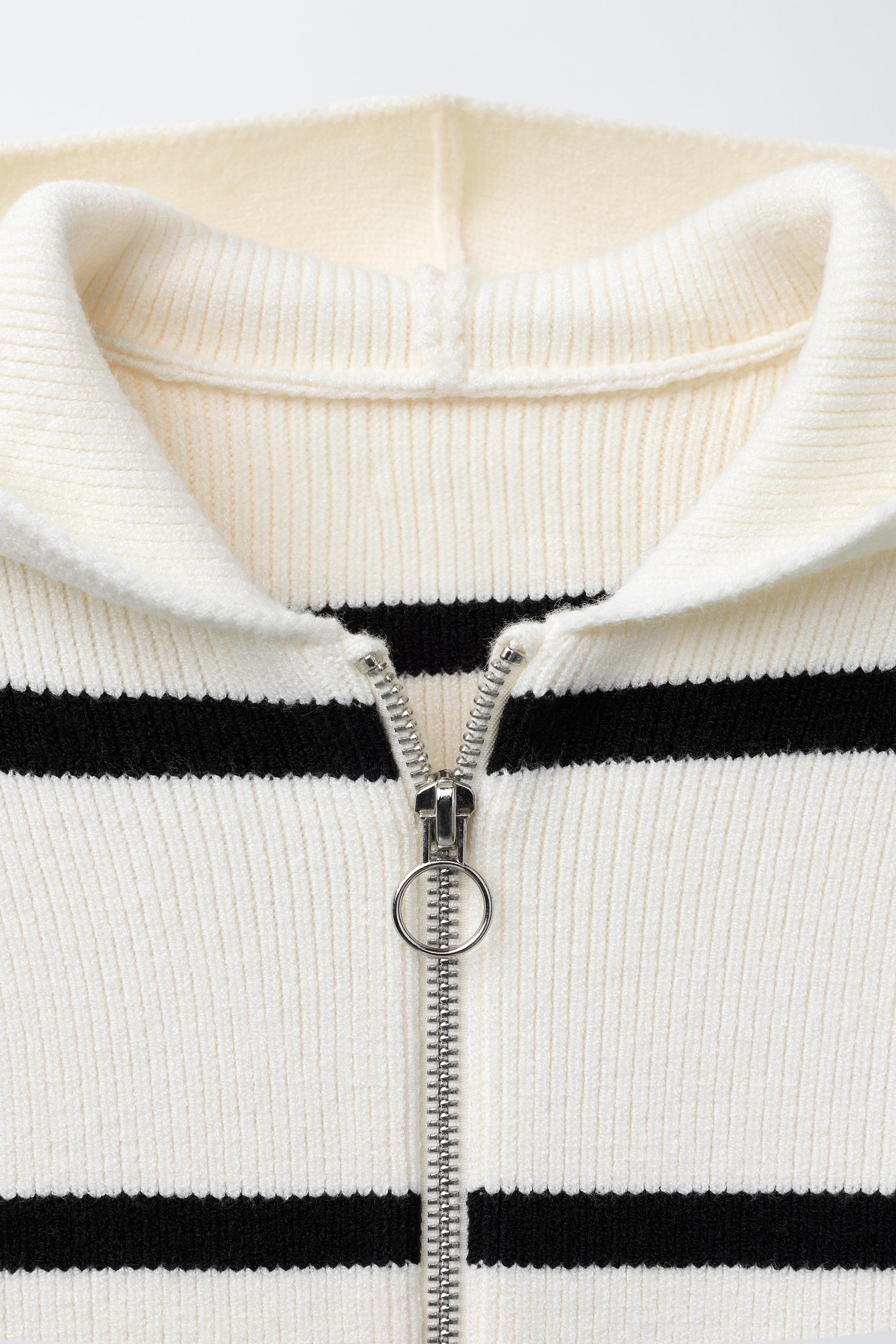 ZIP-UP KNIT CARDIGAN