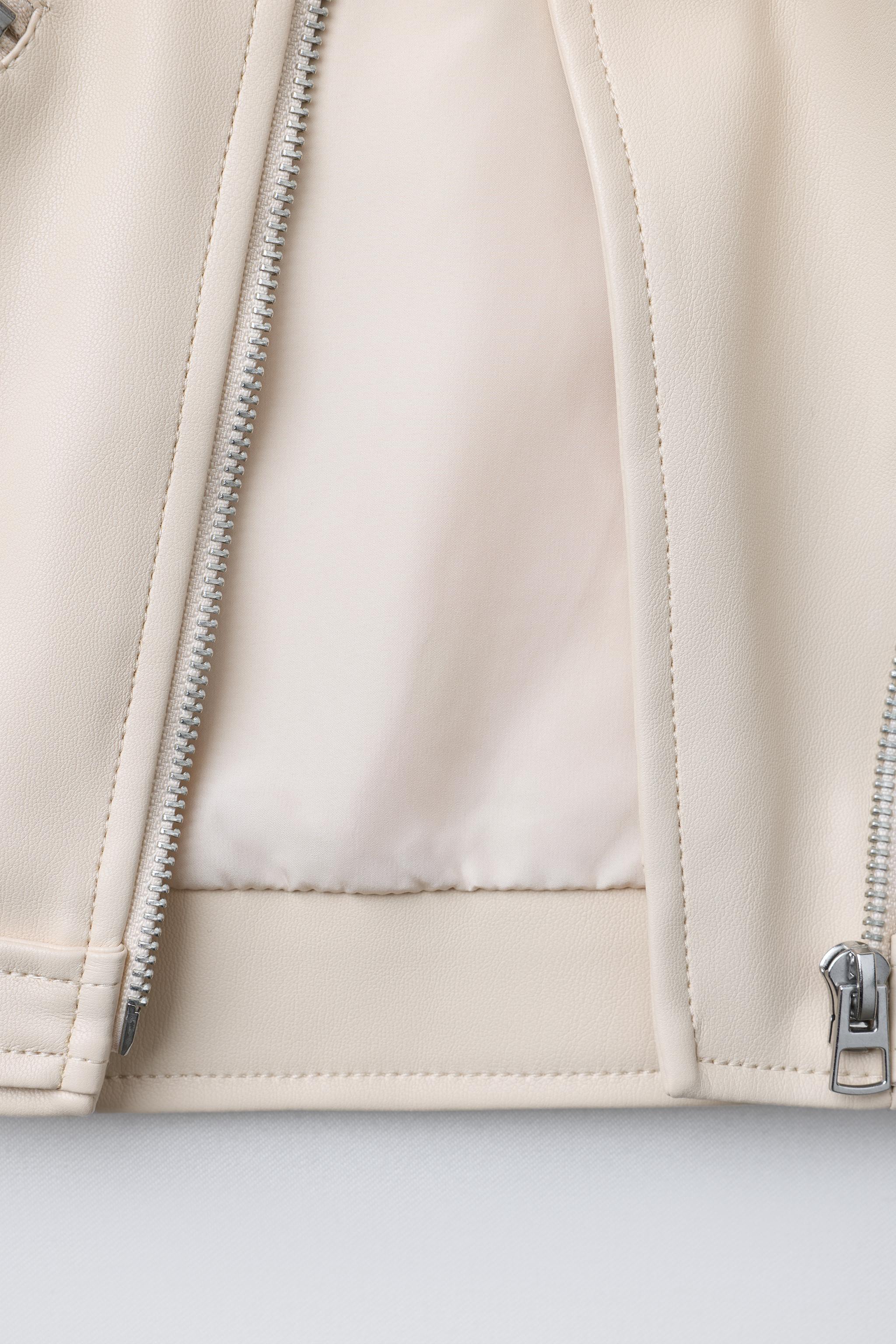 FAUX LEATHER BIKER JACKET