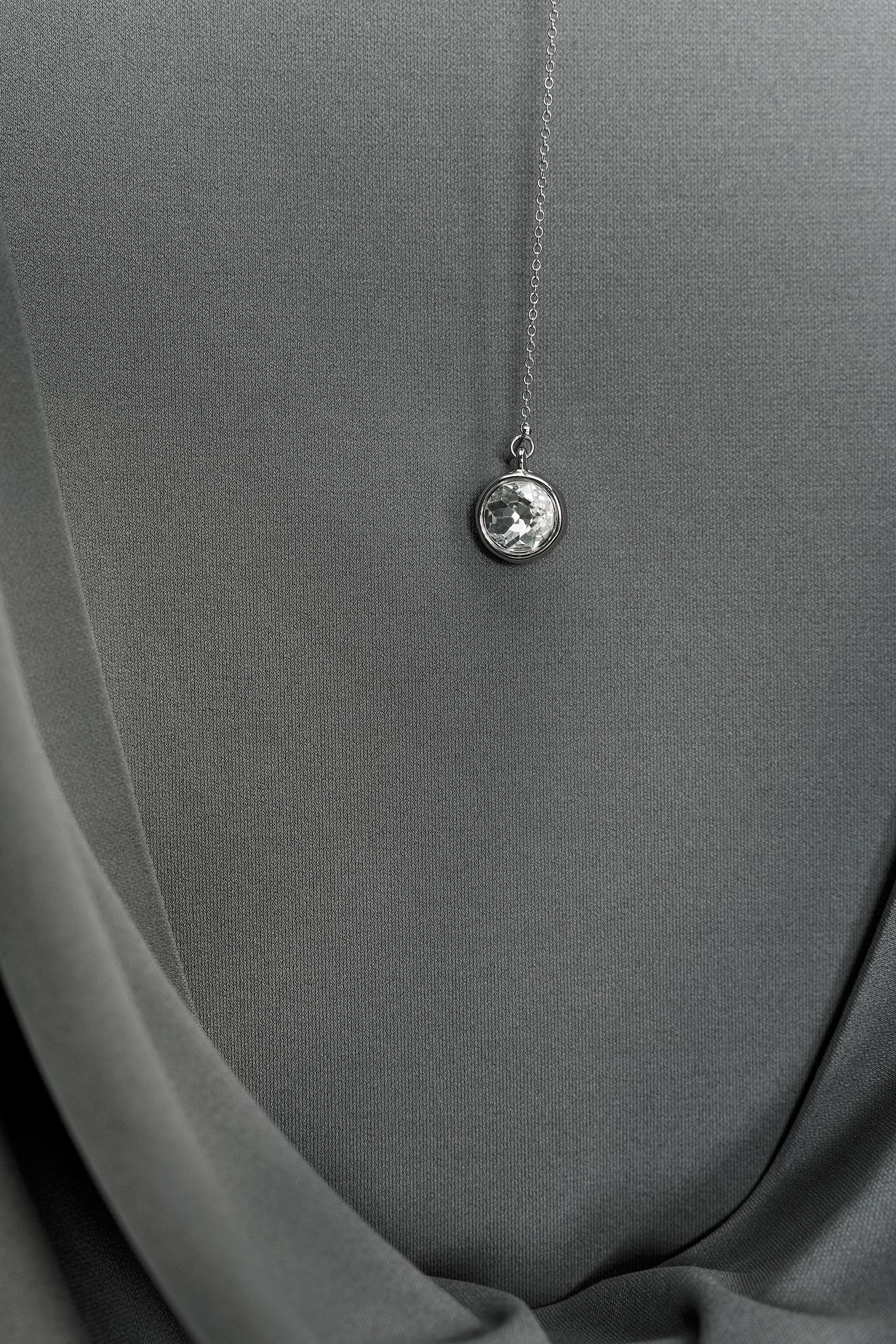 JEWEL DRAPED BACK TOP