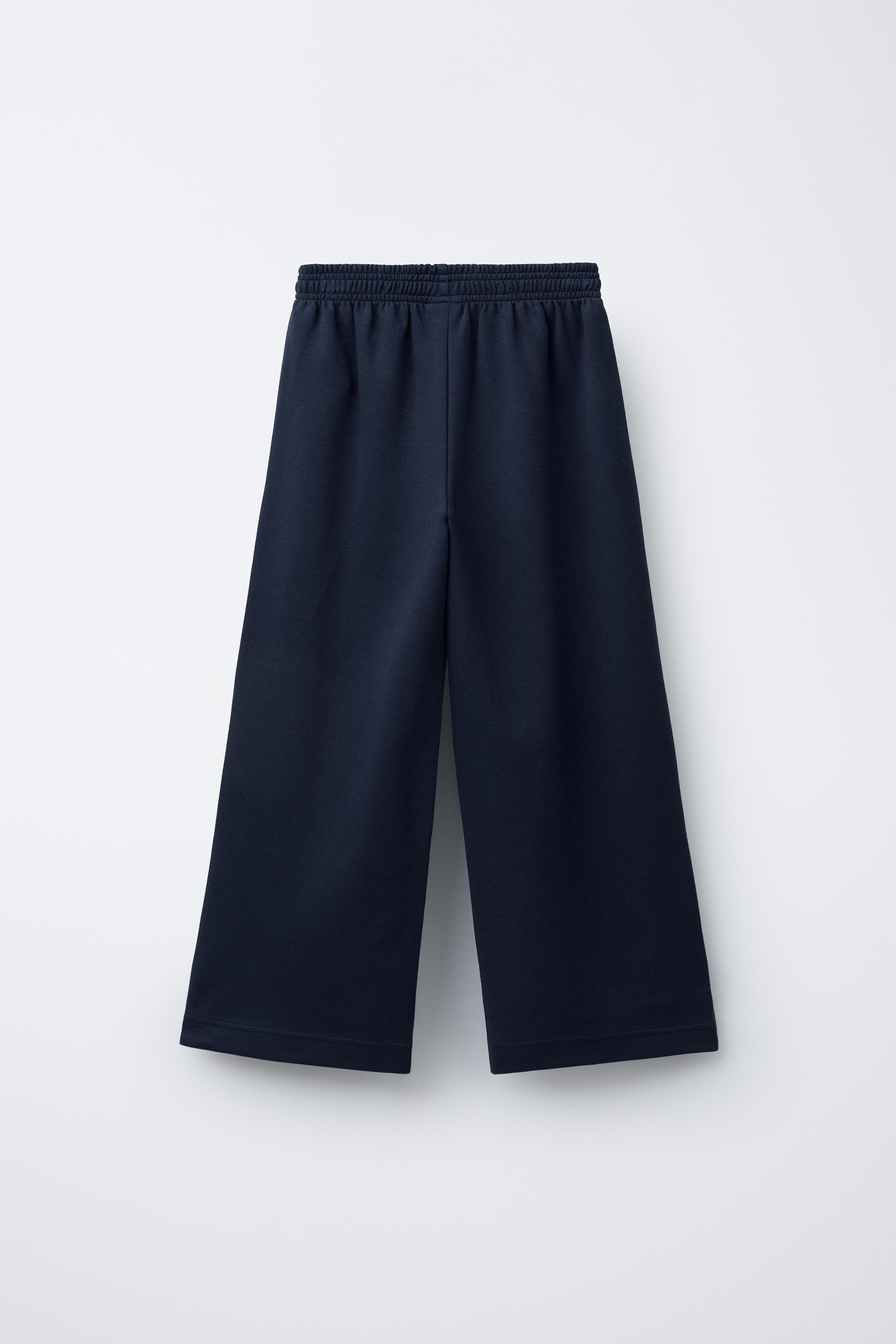 INTERLOCK WIDE LEG PANTS