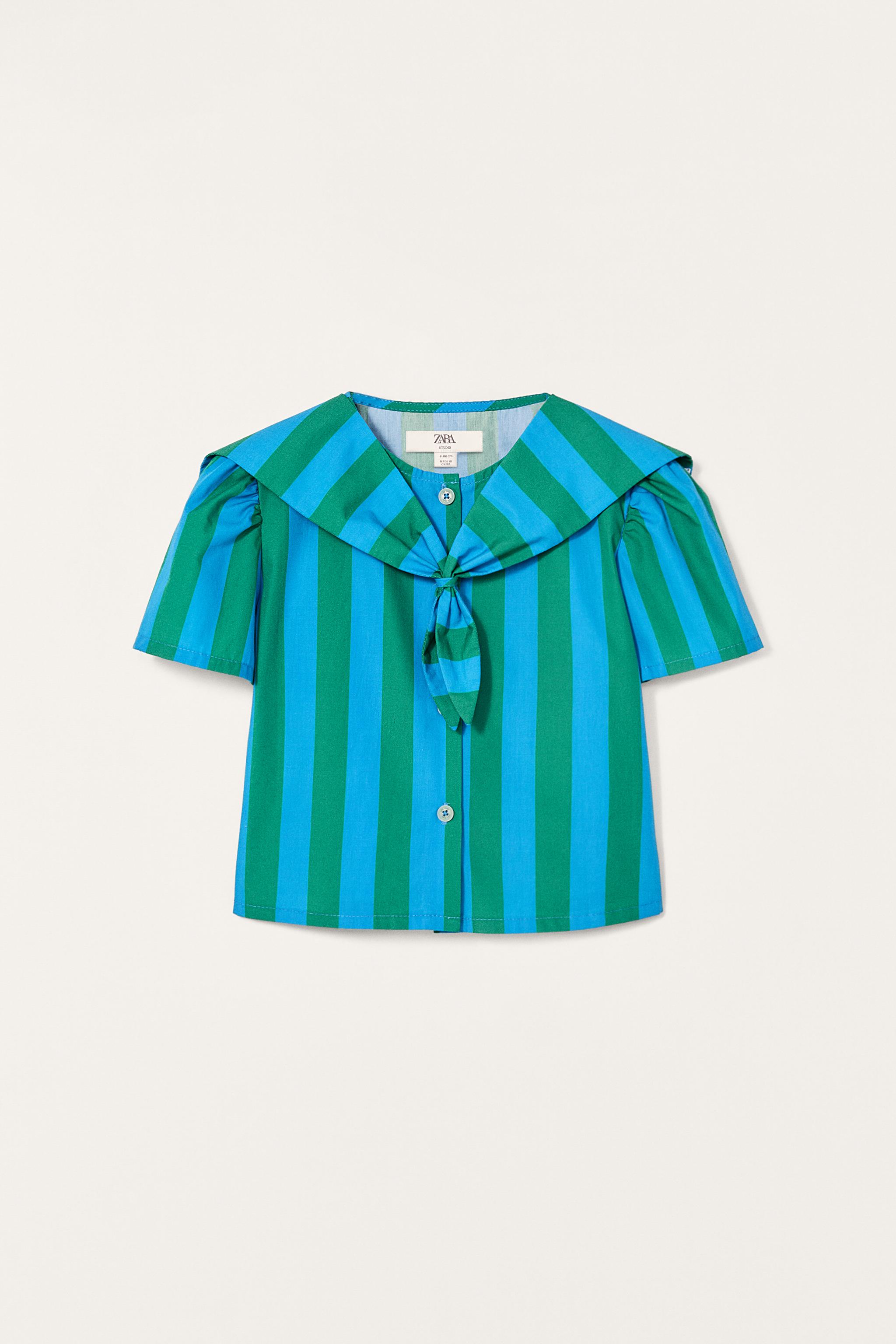 LIMITED EDITION STRIPED SCARF SHIRT