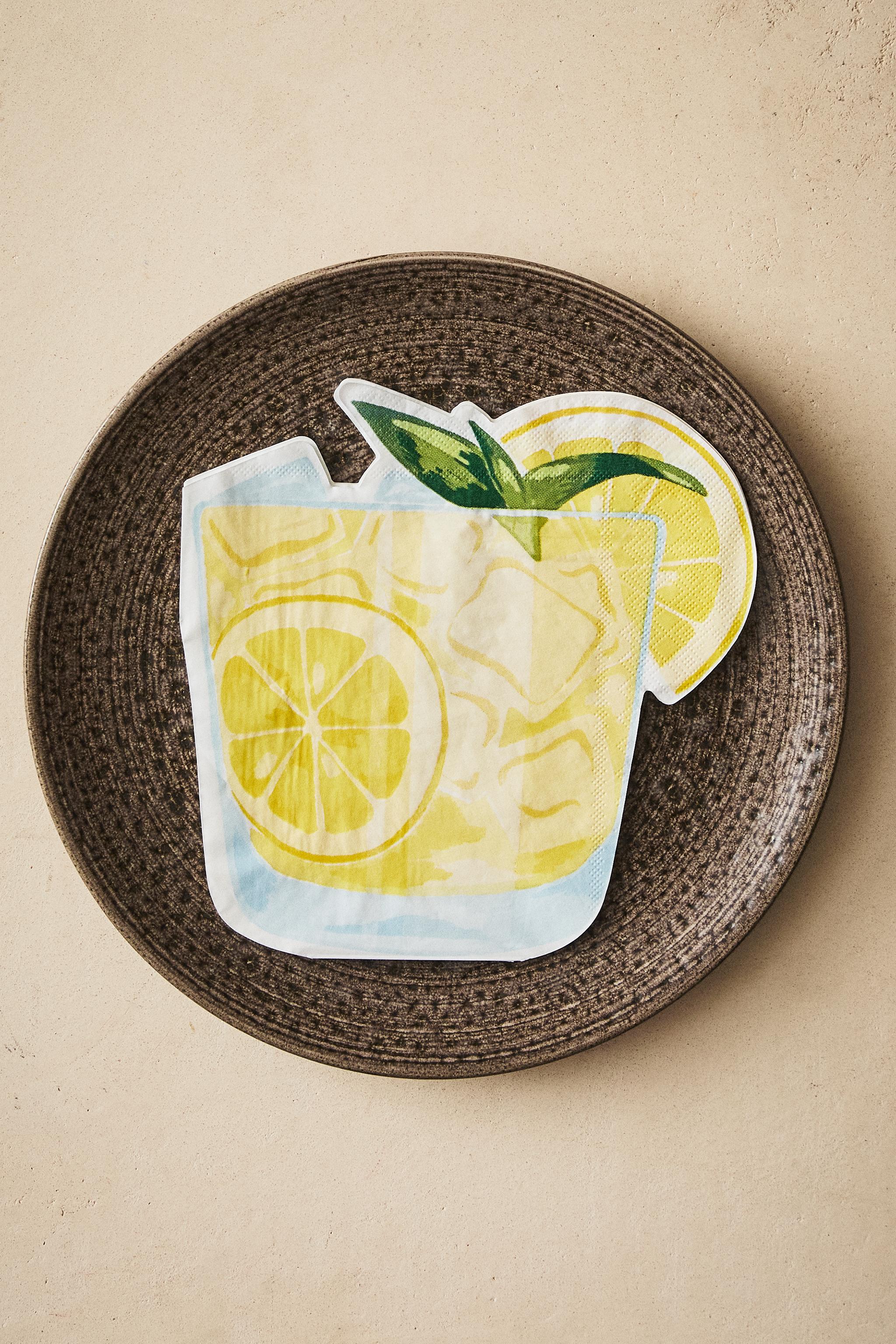 SET OF LEMONADE PAPER NAPKINS (SET OF 20)