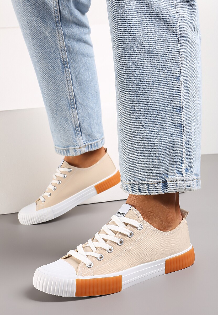 Beżowe Trampki Athizephila