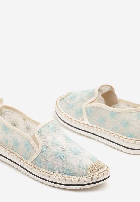 Niebieskie Espadryle z Ozdobną Plecionką Eranoria