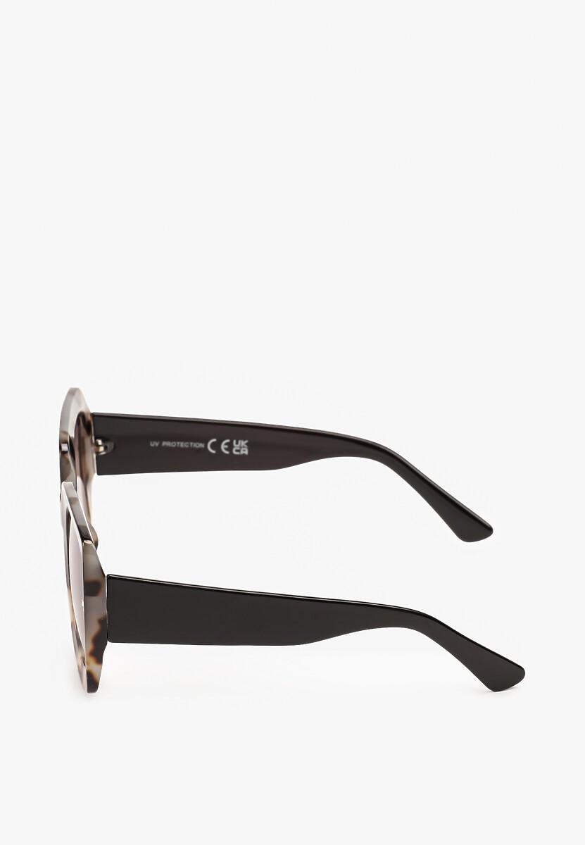 Szare Okulary Przeciwsłoneczne z Filtrem UV o Kwadratowych Szkłach Nairiscia