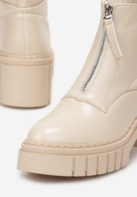 Beżowe Botki Hislop