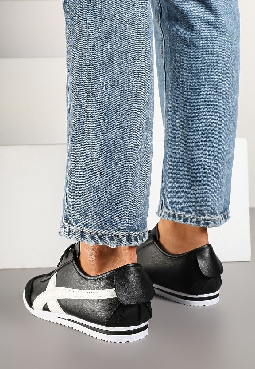 Czarne Sneakersy Typu Kultowe Tenisówki Deliriel